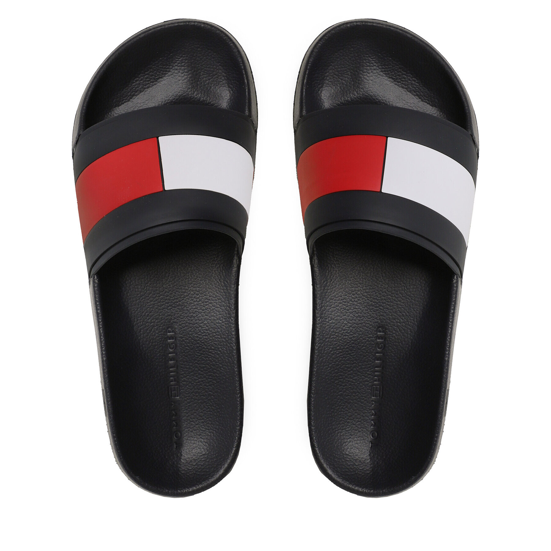 Tommy Hilfiger Šľapky Rubber Th Flag Pool Slide FM0FM04236 Tmavomodrá - Pepit.sk