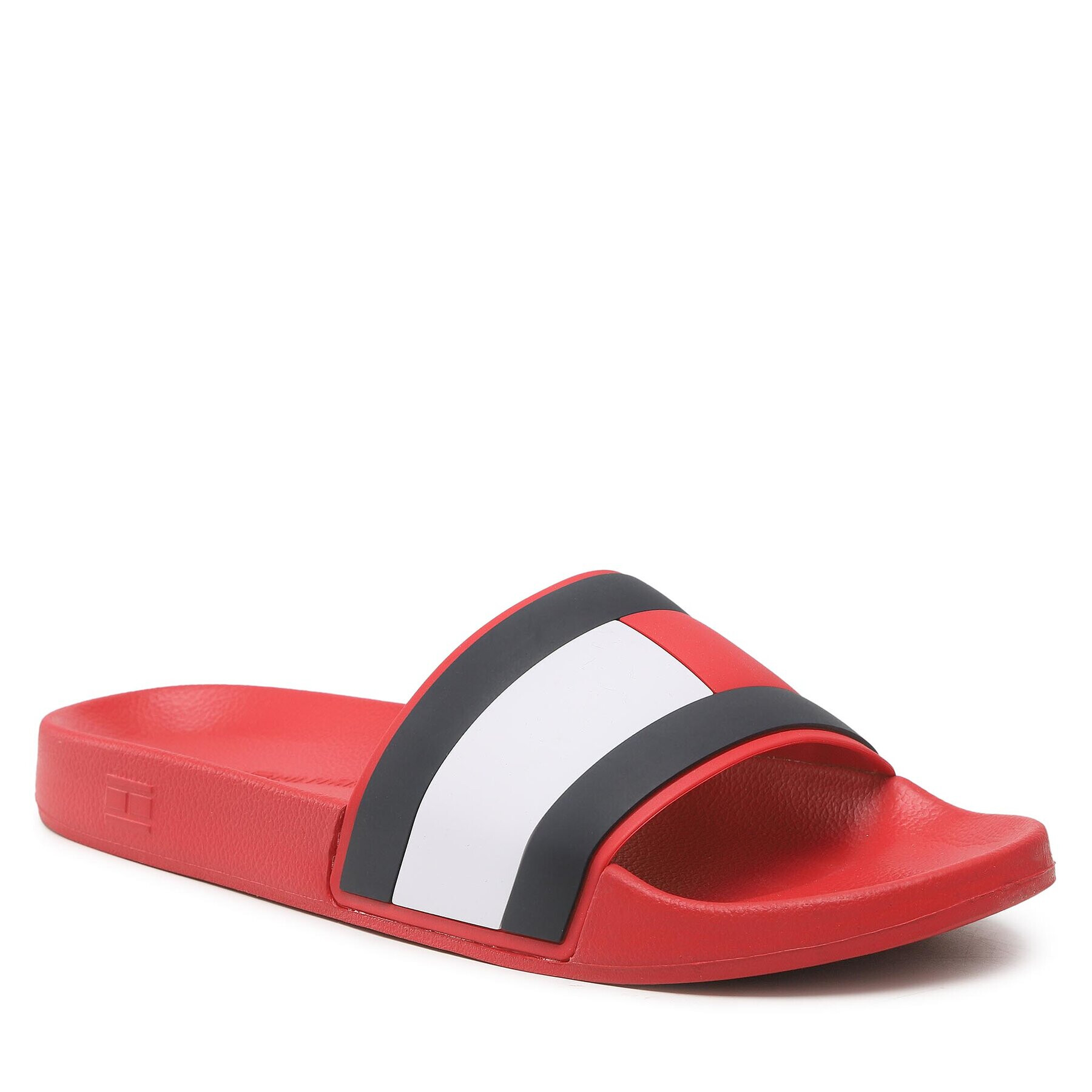 Tommy Hilfiger Šľapky Rubber Th Flag Pool Slide FM0FM04263 Červená - Pepit.sk