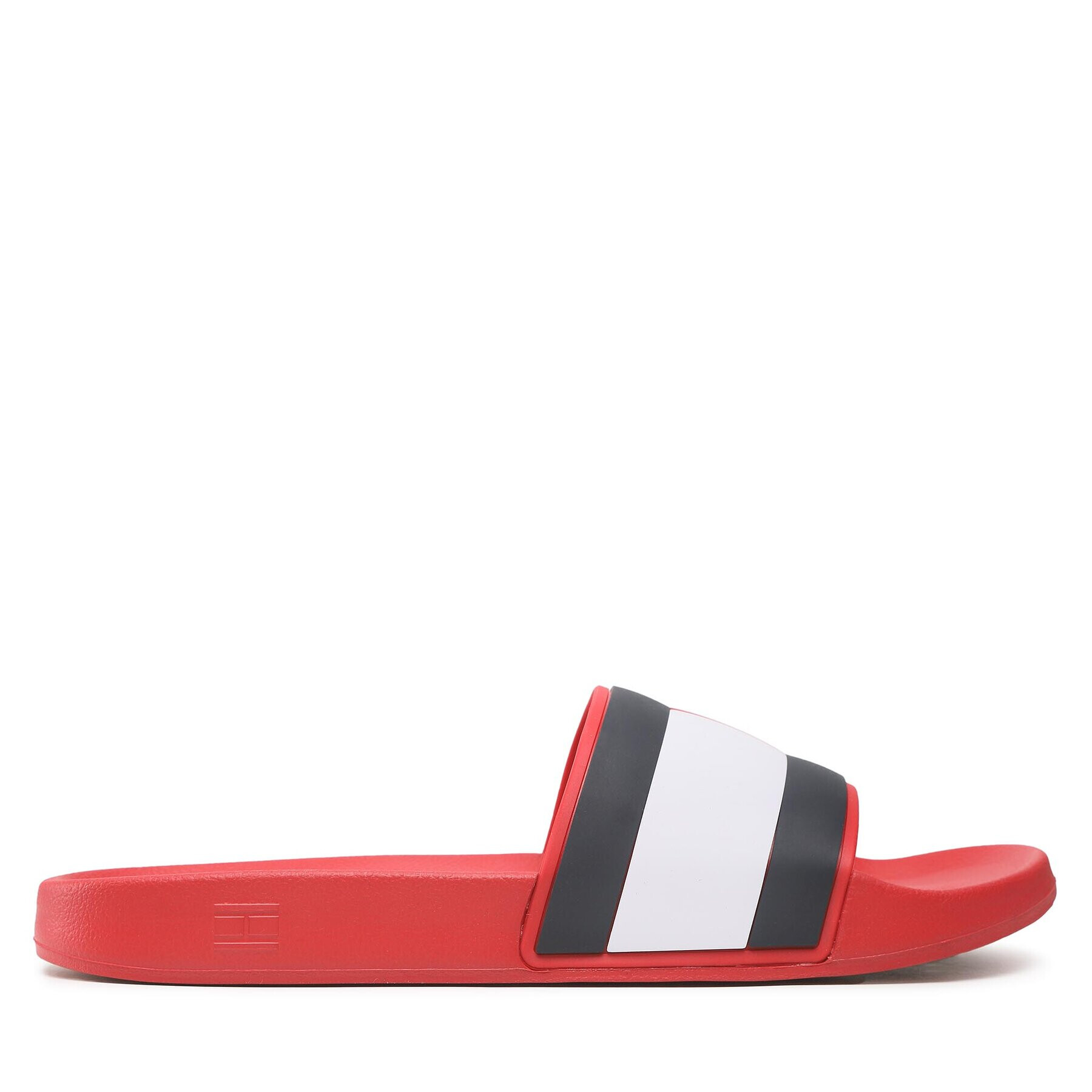 Tommy Hilfiger Šľapky Rubber Th Flag Pool Slide FM0FM04263 Červená - Pepit.sk