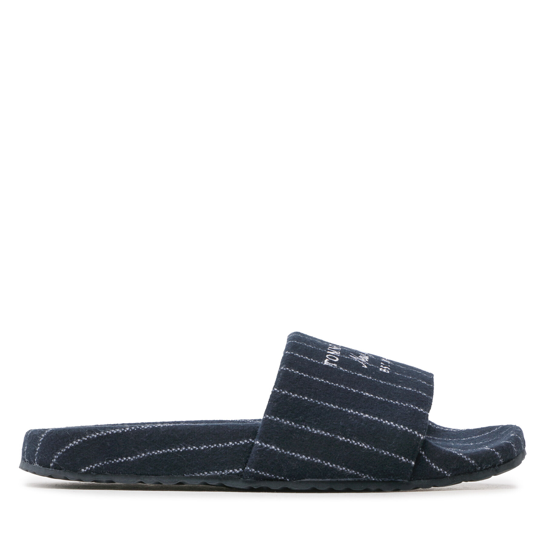 Tommy Hilfiger Šľapky Warm Felt Hilfiger Pool Slide FM0FM04225 Tmavomodrá - Pepit.sk