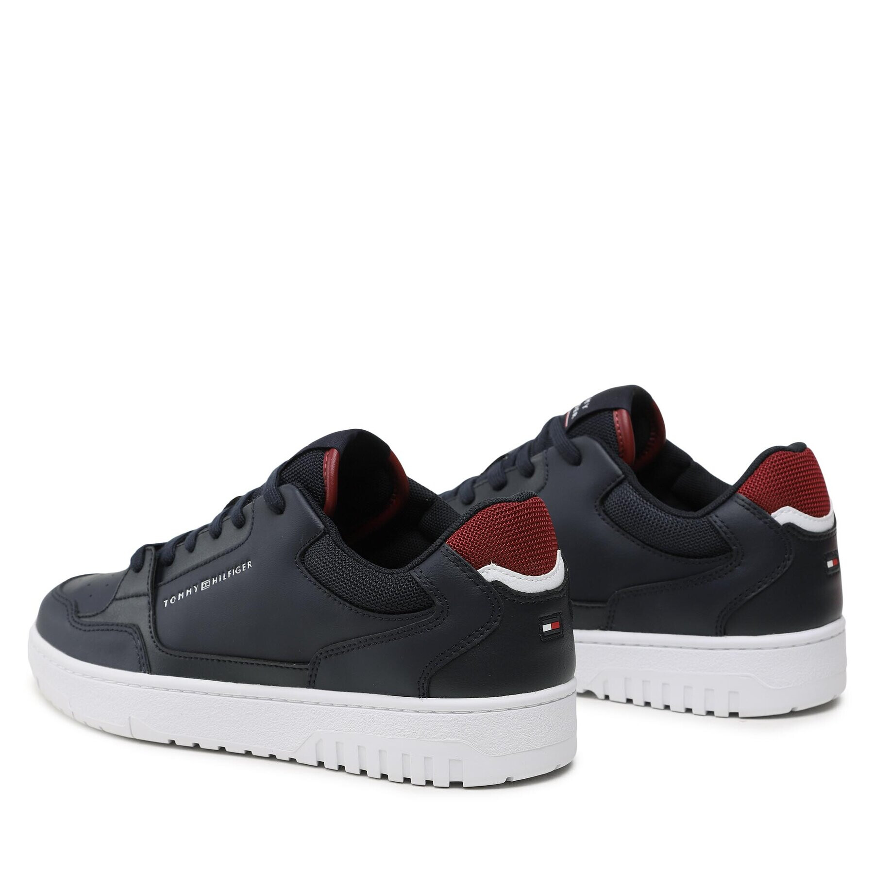 Tommy Hilfiger Sneakersy Basket Core Leather FM0FM04693 Tmavomodrá - Pepit.sk