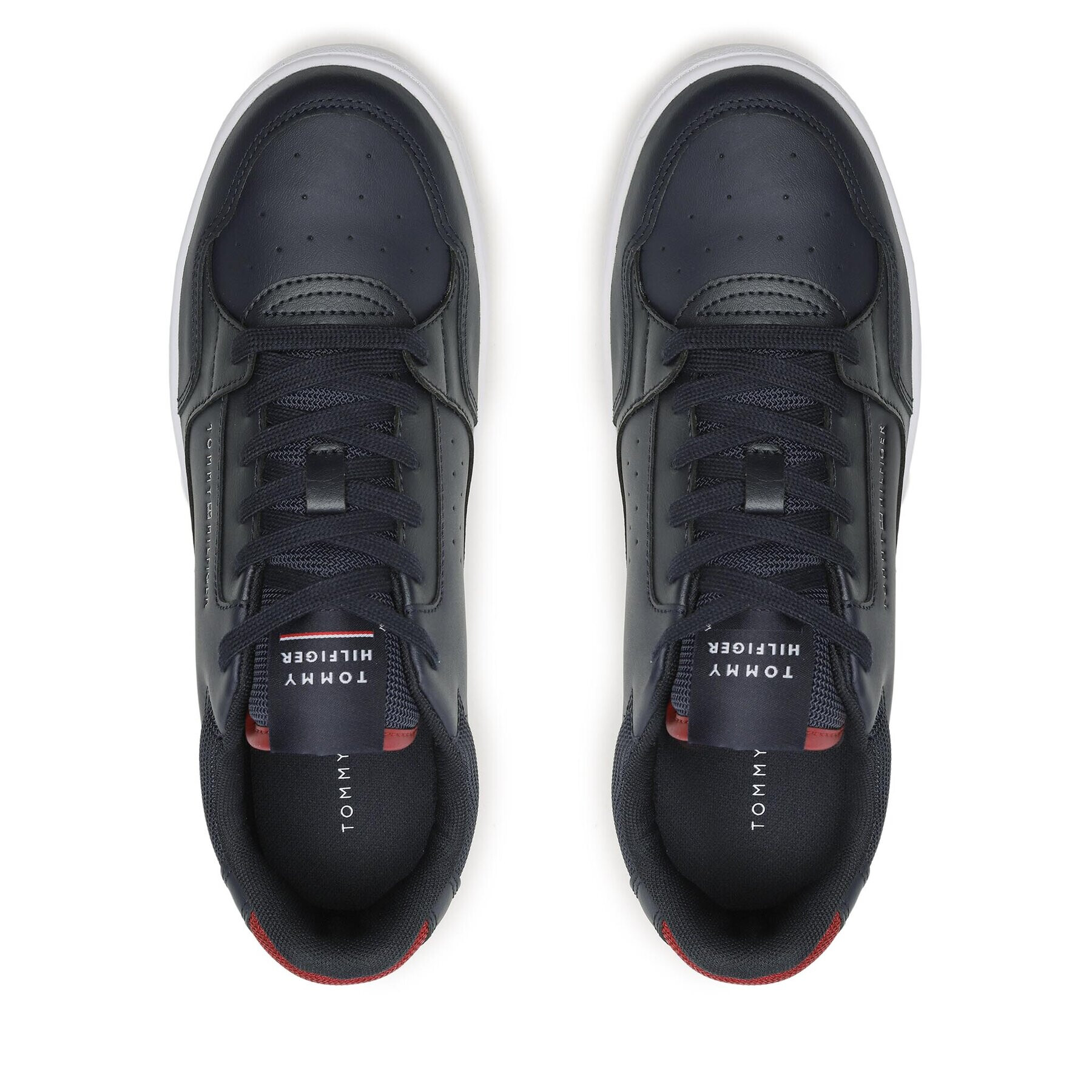 Tommy Hilfiger Sneakersy Basket Core Leather FM0FM04693 Tmavomodrá - Pepit.sk