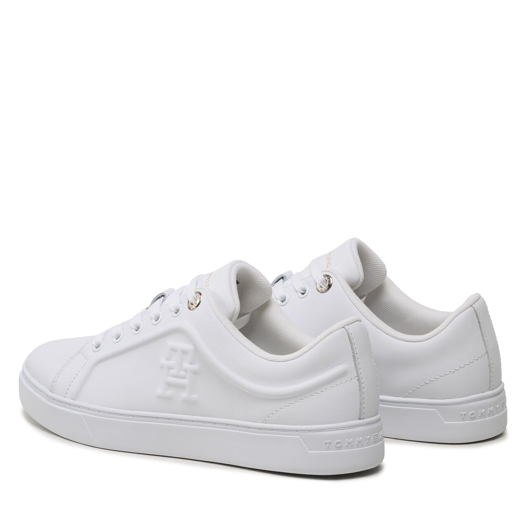 Tommy Hilfiger Sneakersy Casual Leather Cupsole Sneaker FW0FW07288 Biela - Pepit.sk