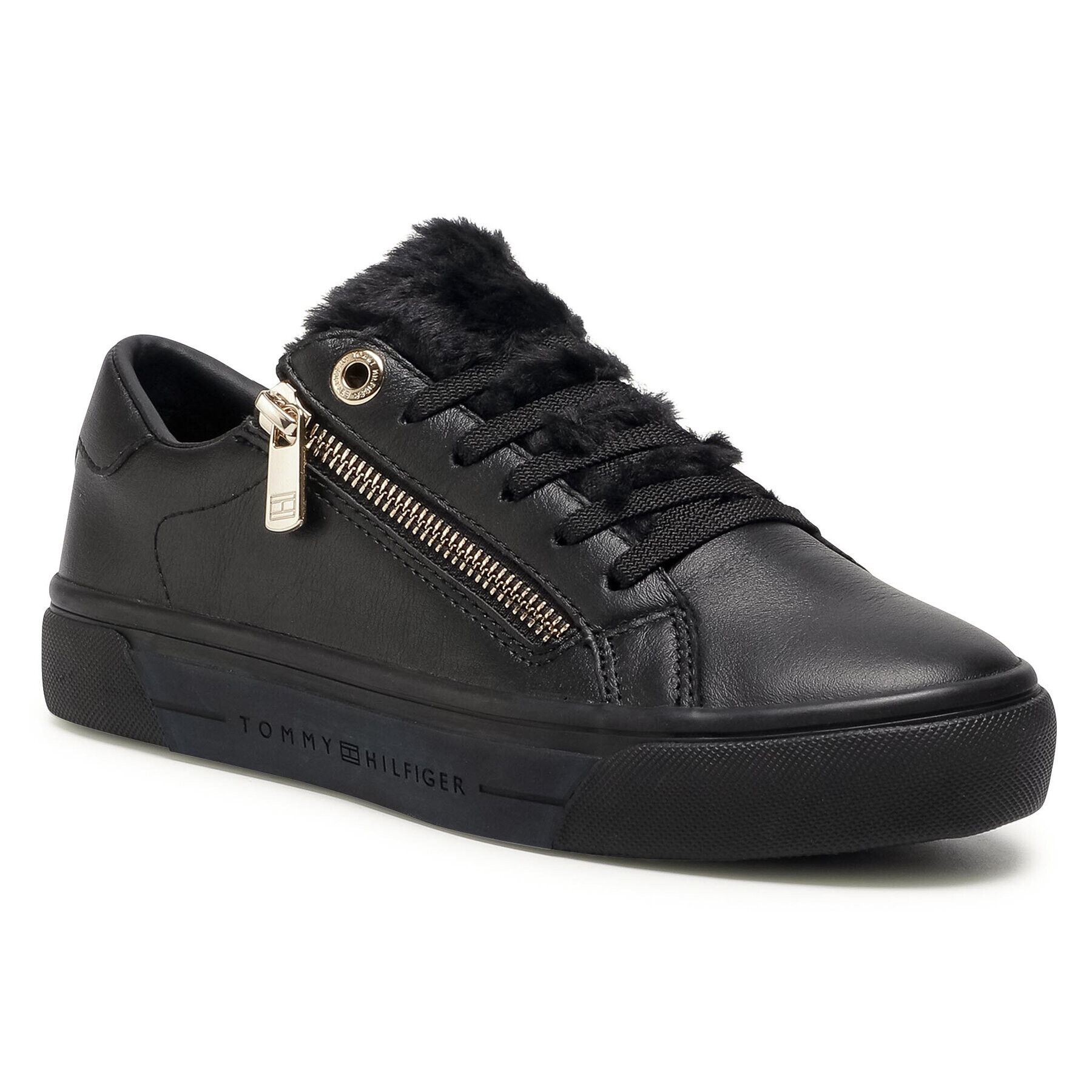 Tommy Hilfiger Sneakersy Casual Warmlined Th Sneaker FW0FW05229 Čierna - Pepit.sk