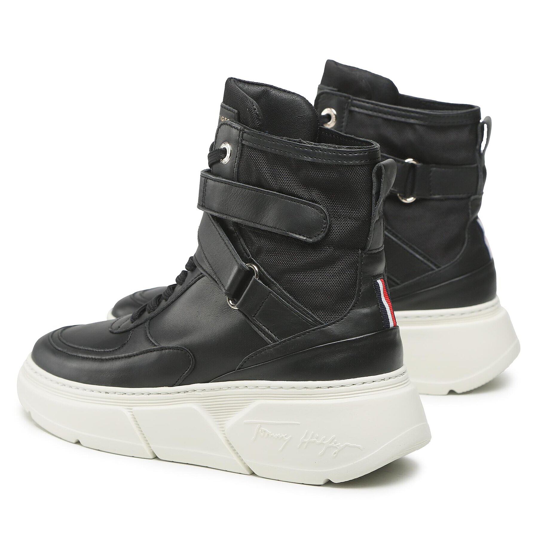 Tommy Hilfiger Sneakersy Chunky Warm Sneaker Higk FW0FW06910 Čierna - Pepit.sk