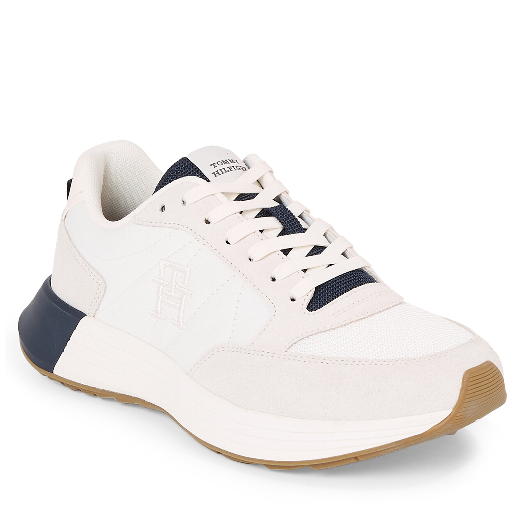 Tommy Hilfiger Sneakersy Classic Elevated Runner Mix FM0FM04636 Biela - Pepit.sk