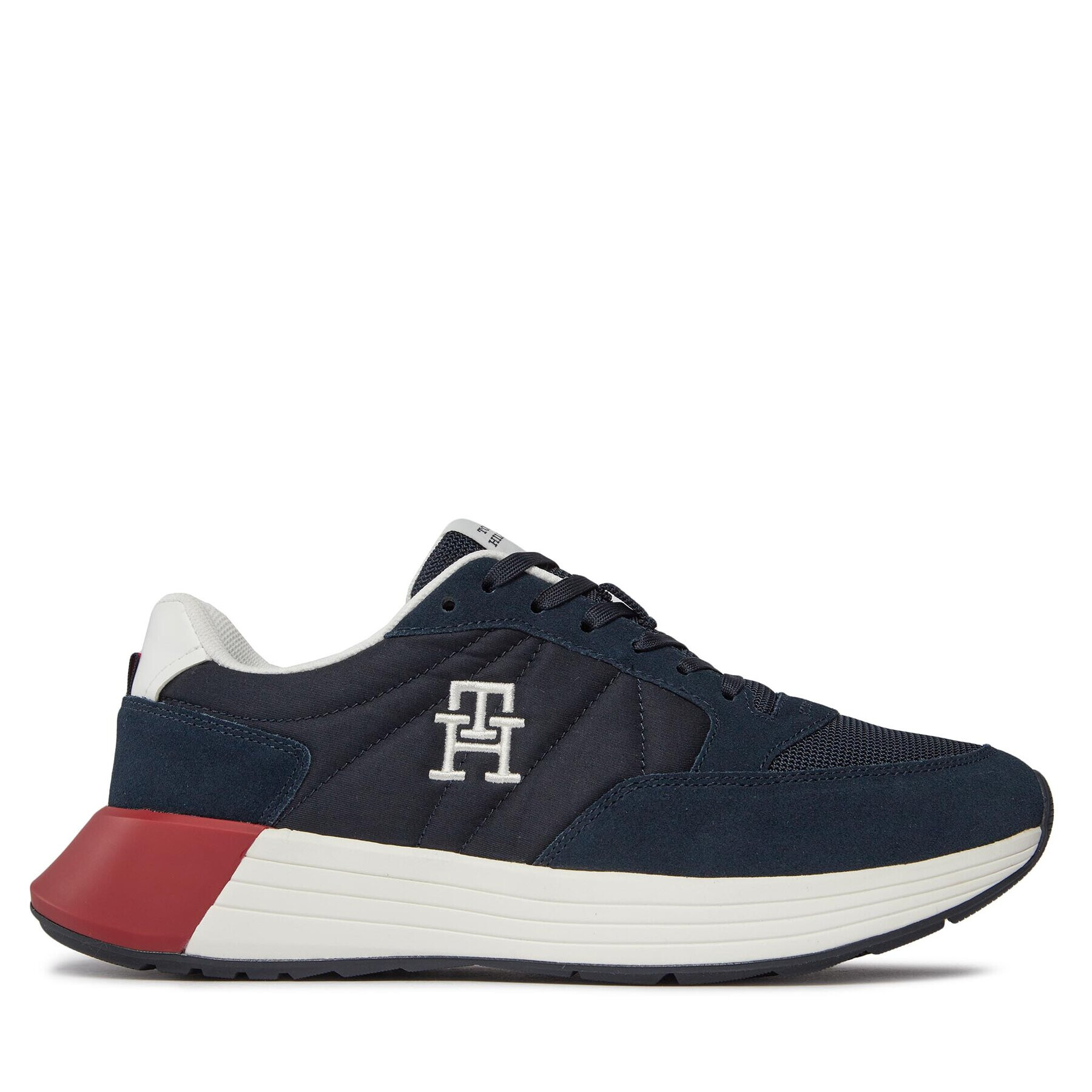 Tommy Hilfiger Sneakersy Classic Elevated Runner Mix FM0FM04636 Modrá - Pepit.sk