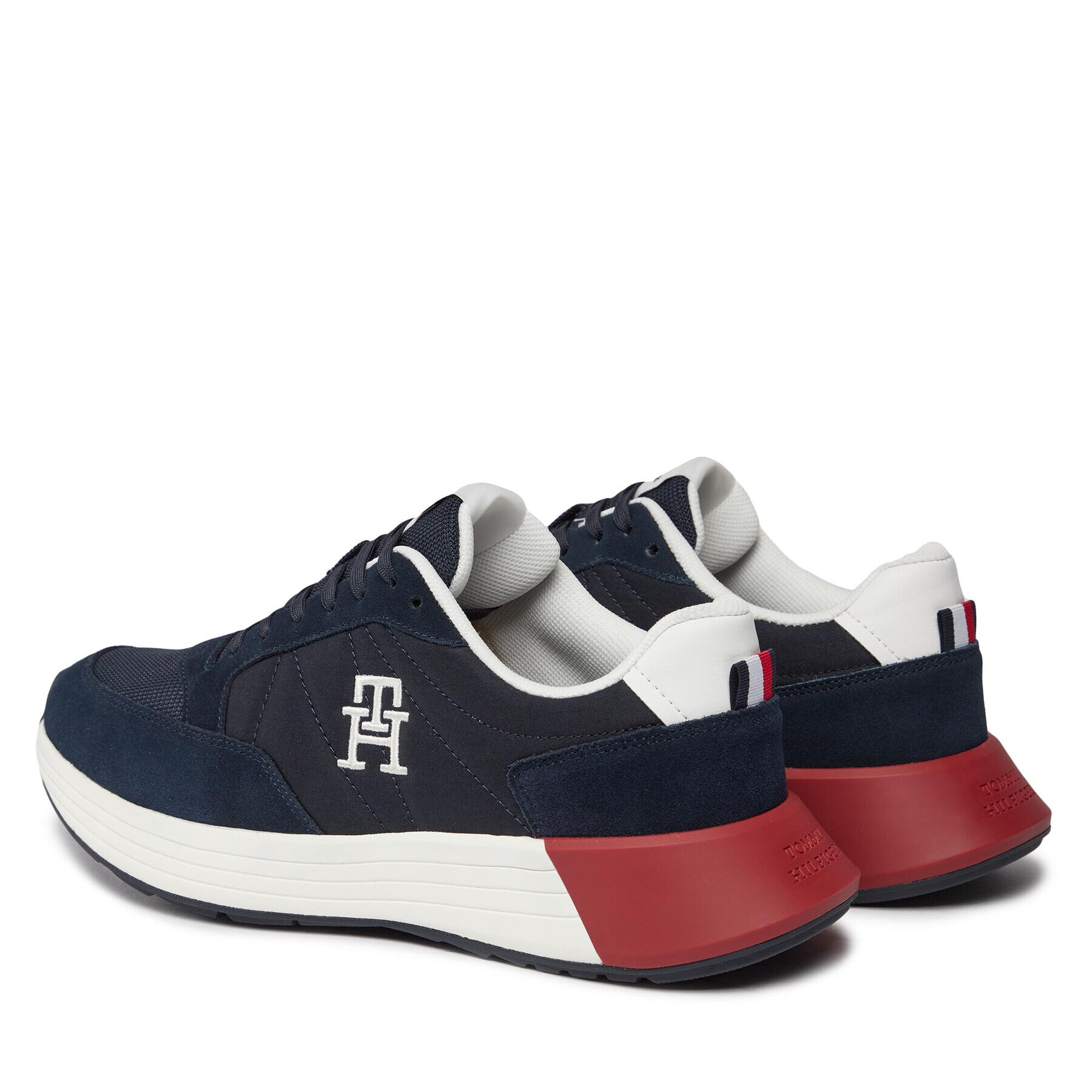 Tommy Hilfiger Sneakersy Classic Elevated Runner Mix FM0FM04636 Modrá - Pepit.sk