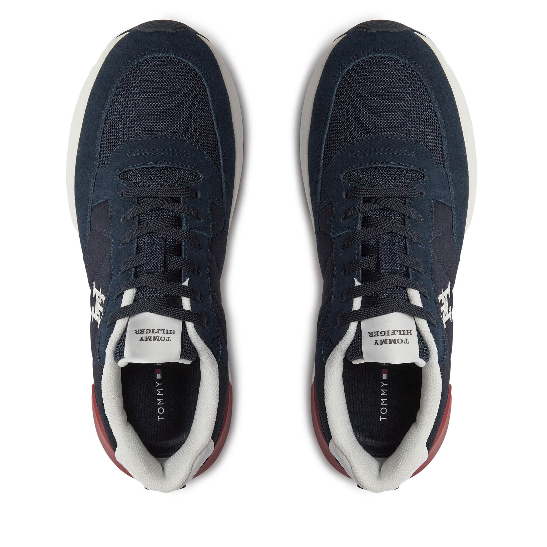 Tommy Hilfiger Sneakersy Classic Elevated Runner Mix FM0FM04636 Modrá - Pepit.sk