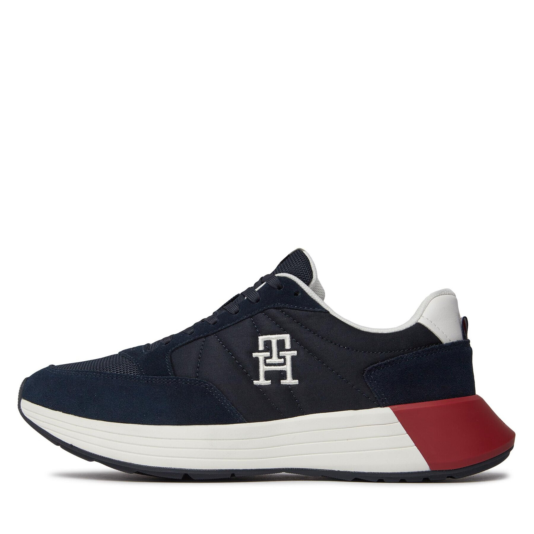 Tommy Hilfiger Sneakersy Classic Elevated Runner Mix FM0FM04636 Modrá - Pepit.sk