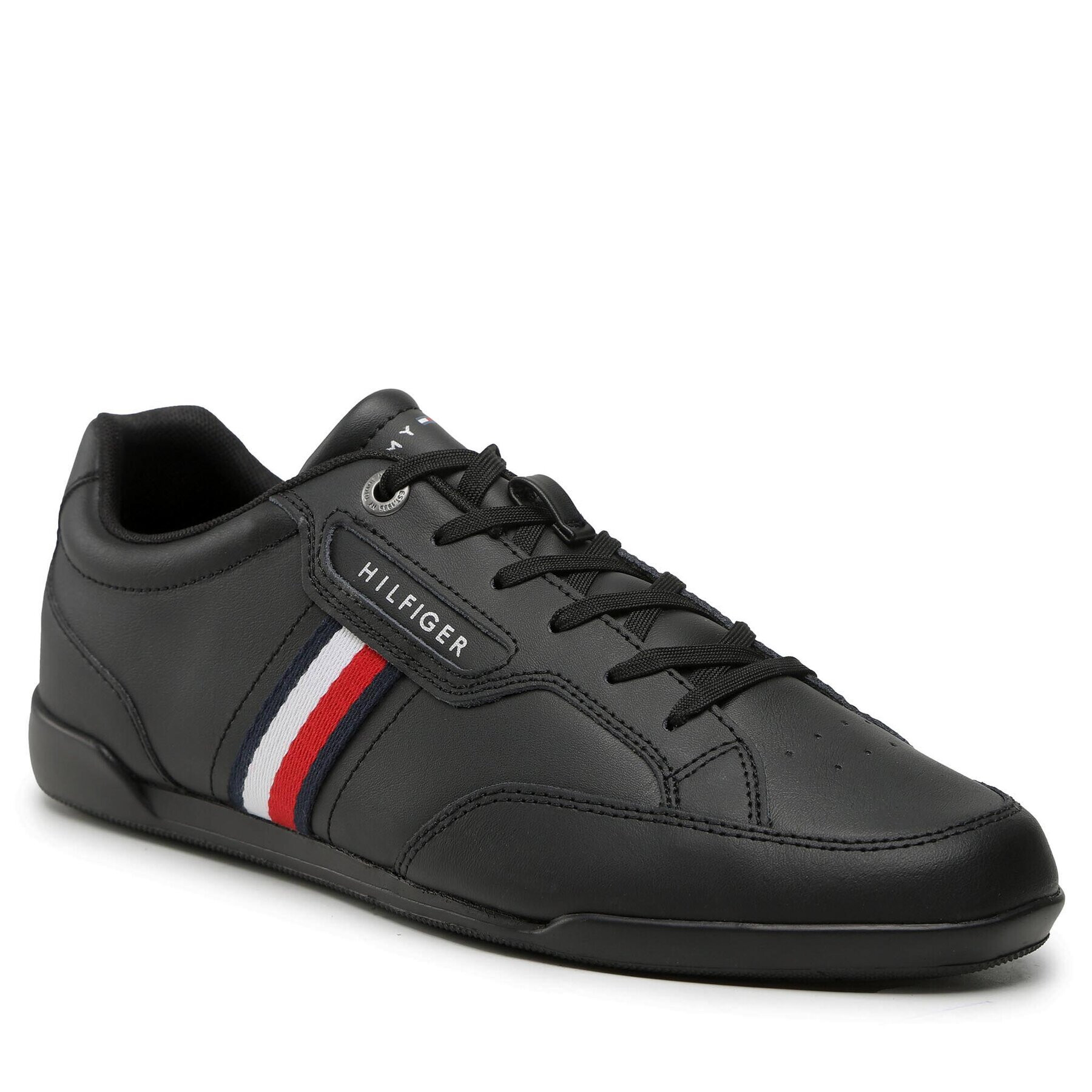 Tommy Hilfiger Sneakersy Classic Lo Cupsole Leather FM0FM04277 Čierna - Pepit.sk