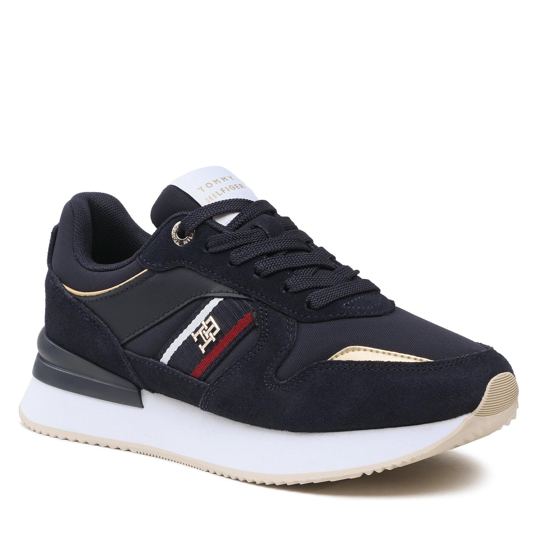 Tommy Hilfiger Sneakersy Corp Webbing Runner FW0FW07383 Tmavomodrá - Pepit.sk