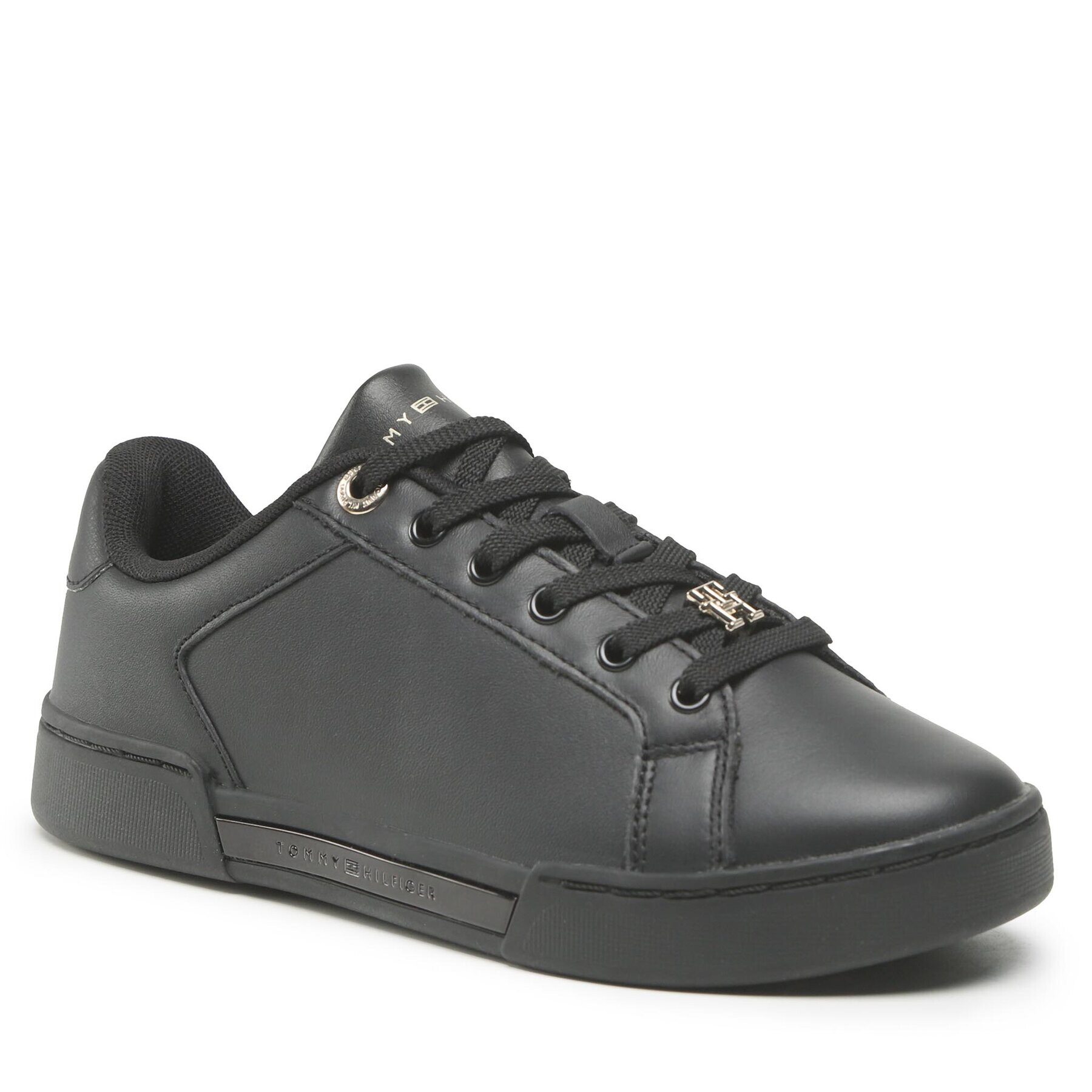 Tommy Hilfiger Sneakersy Court Snaker With Lace Hardware FW0FW06908 Čierna - Pepit.sk