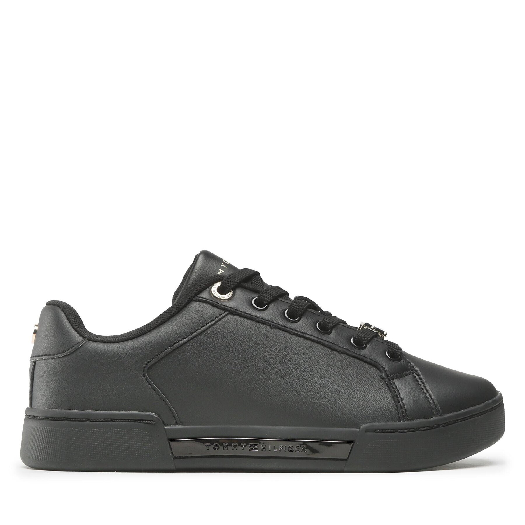 Tommy Hilfiger Sneakersy Court Snaker With Lace Hardware FW0FW06908 Čierna - Pepit.sk