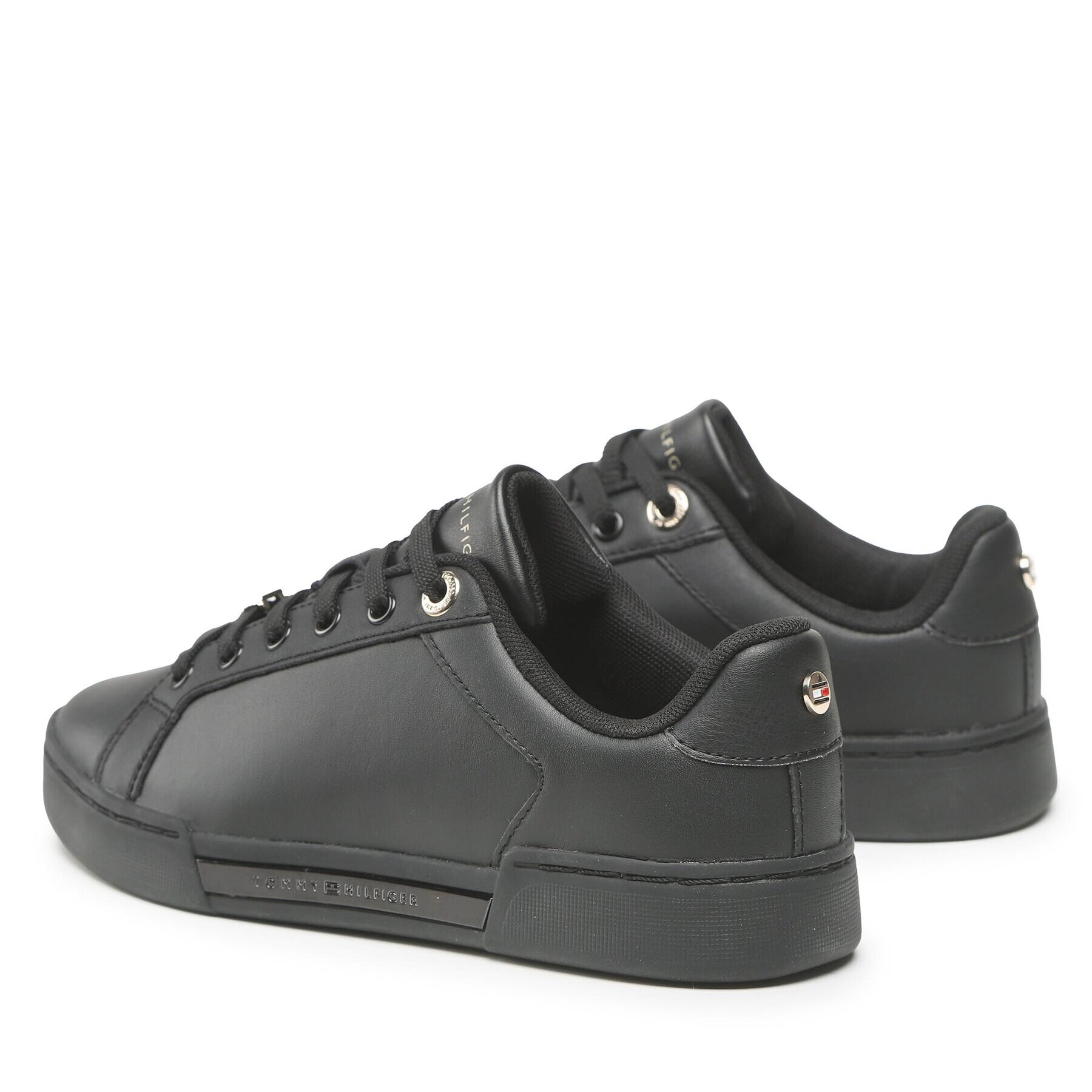 Tommy Hilfiger Sneakersy Court Snaker With Lace Hardware FW0FW06908 Čierna - Pepit.sk