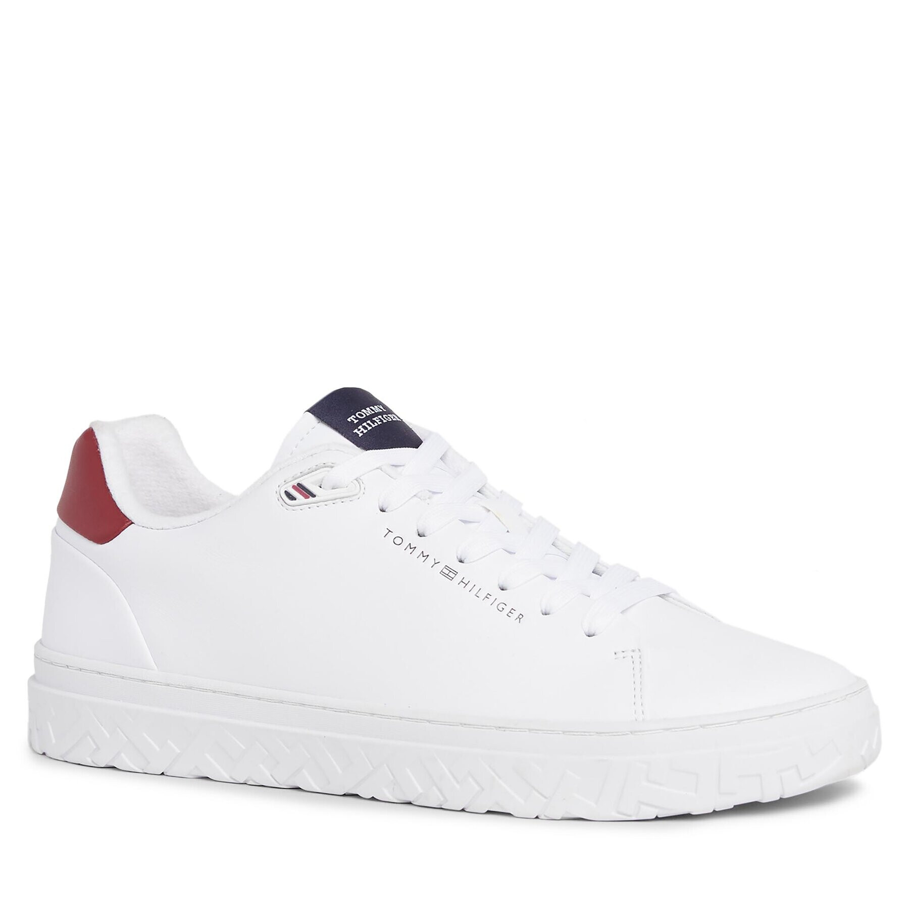 Tommy Hilfiger Sneakersy Court Thick Cupsole Leather FM0FM04830 Biela - Pepit.sk