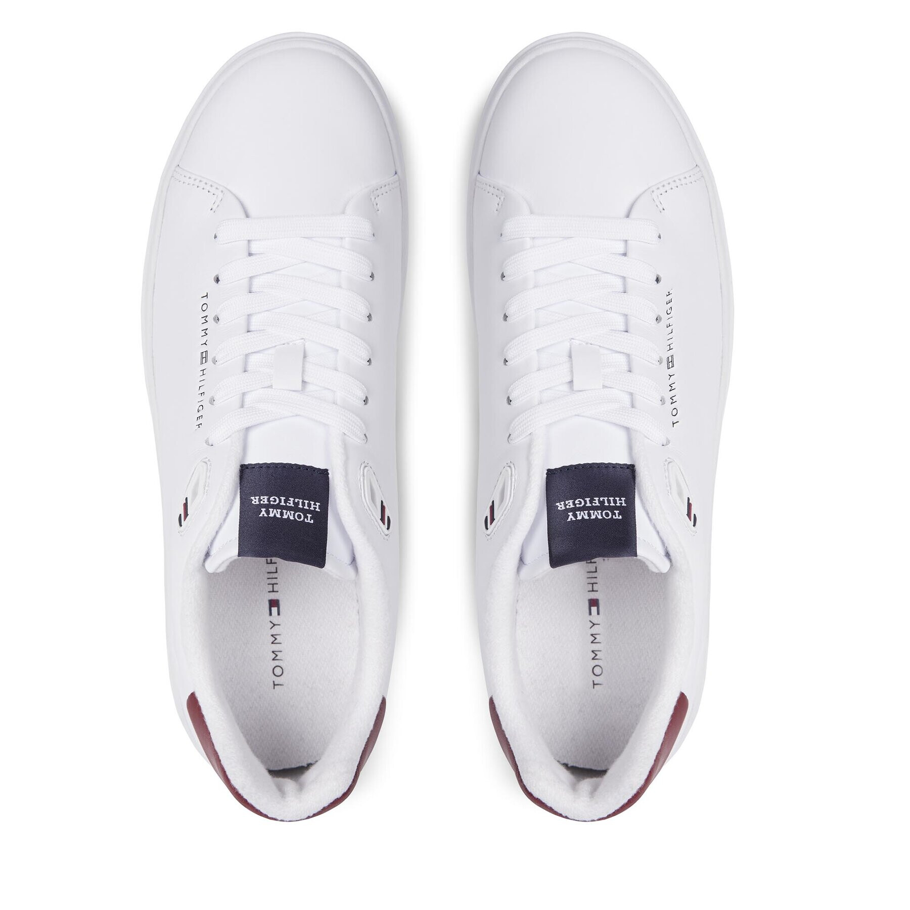 Tommy Hilfiger Sneakersy Court Thick Cupsole Leather FM0FM04830 Biela - Pepit.sk