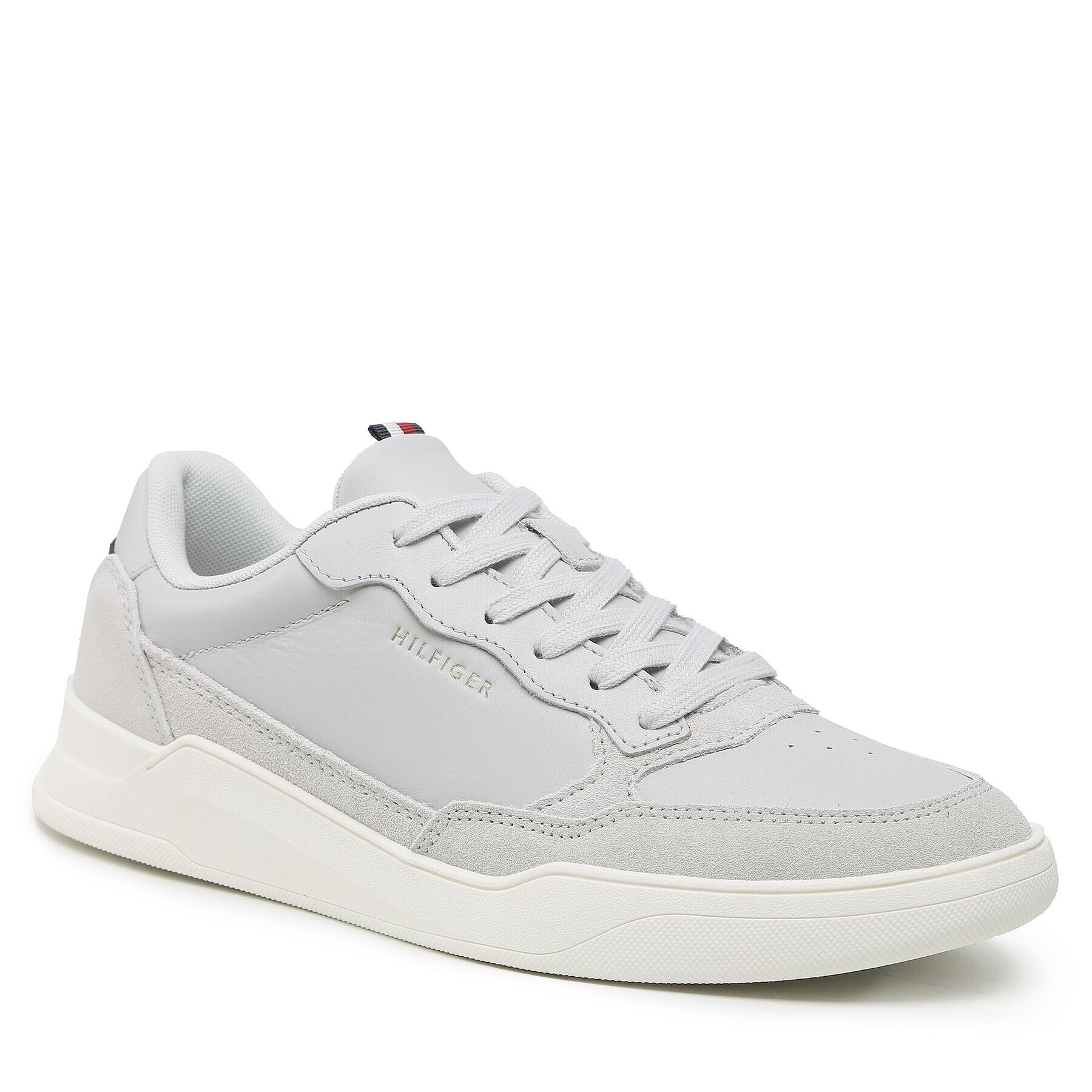 Tommy Hilfiger Sneakersy Elevated Cupsole Leather Mix FM0FM04358 Sivá - Pepit.sk