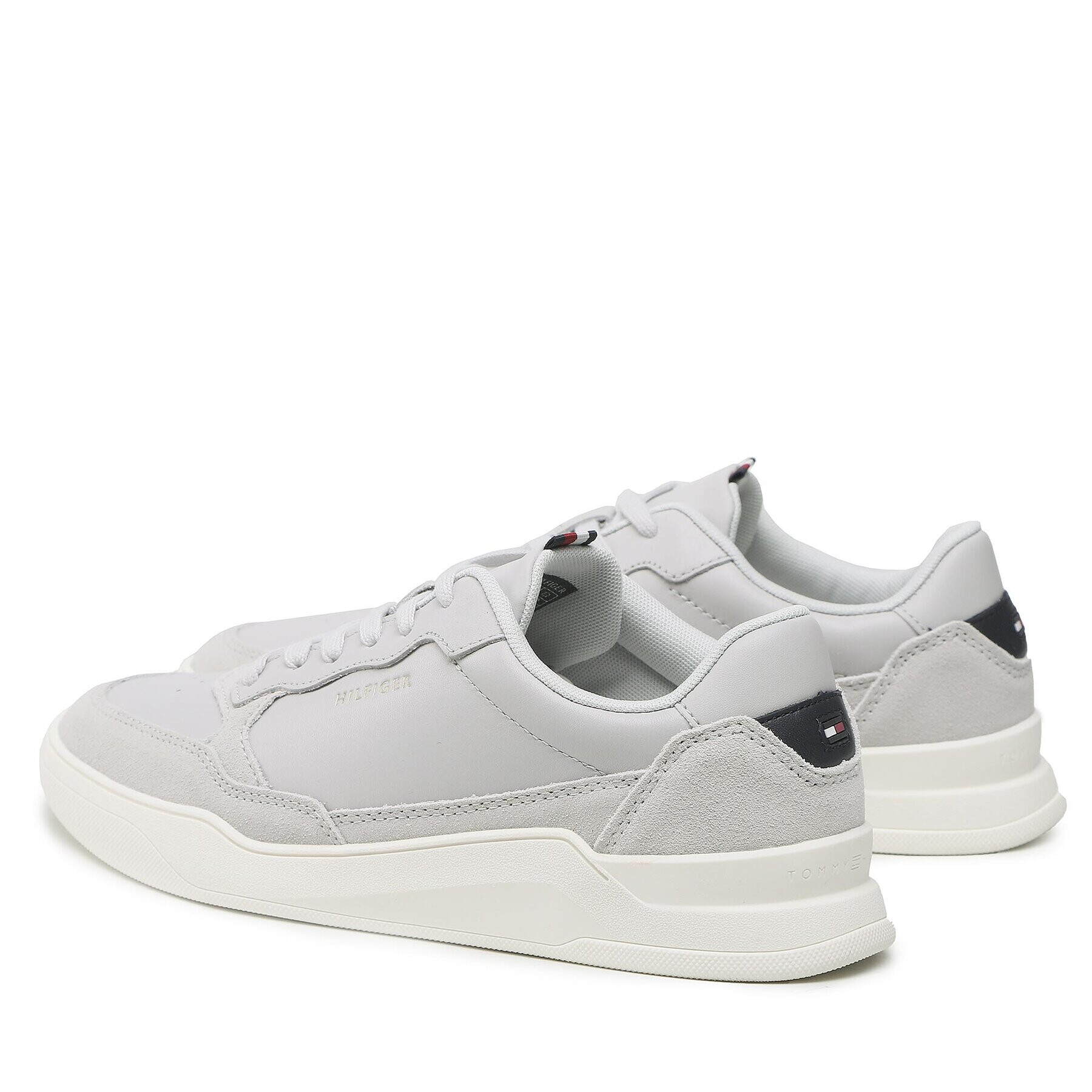 Tommy Hilfiger Sneakersy Elevated Cupsole Leather Mix FM0FM04358 Sivá - Pepit.sk