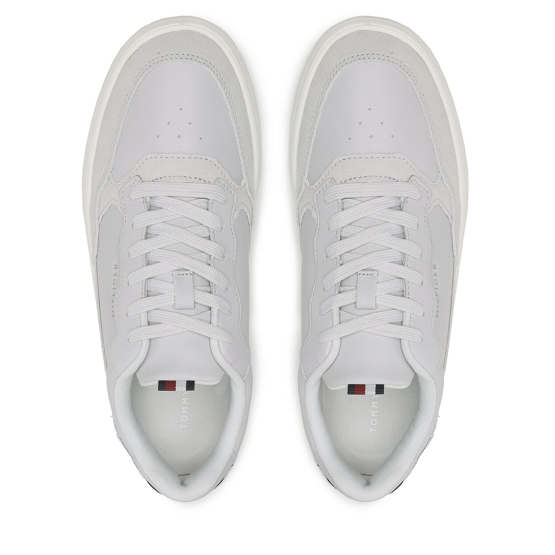 Tommy Hilfiger Sneakersy Elevated Cupsole Leather Mix FM0FM04358 Sivá - Pepit.sk