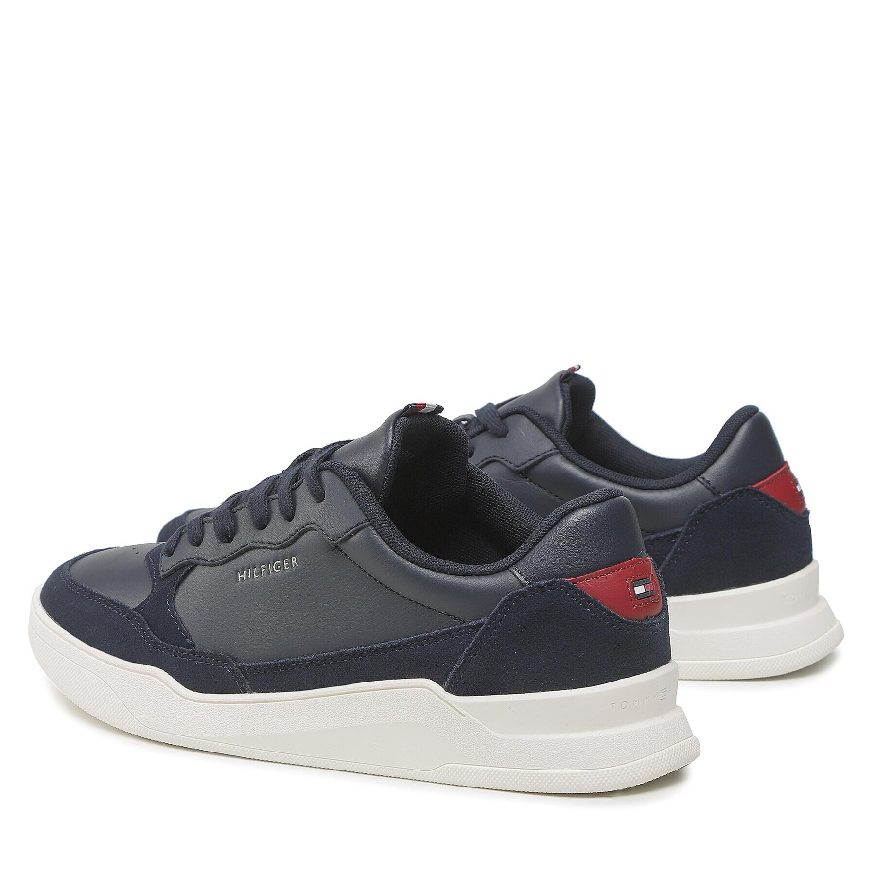 Tommy Hilfiger Sneakersy Elevated Cupsole Leather Mix FM0FM04358 Tmavomodrá - Pepit.sk