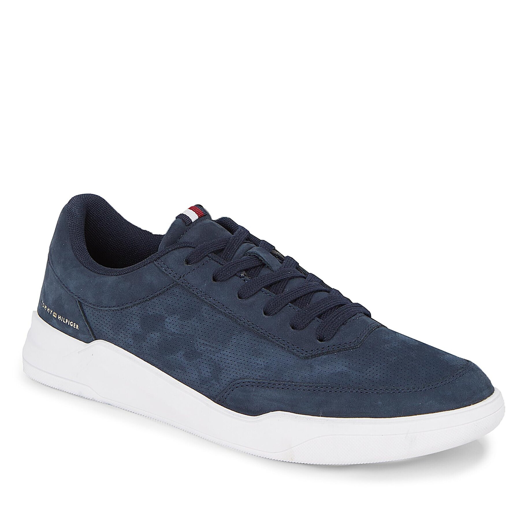 Tommy Hilfiger Sneakersy Elevated Cupsole Nubuck FM0FM04933 Modrá - Pepit.sk