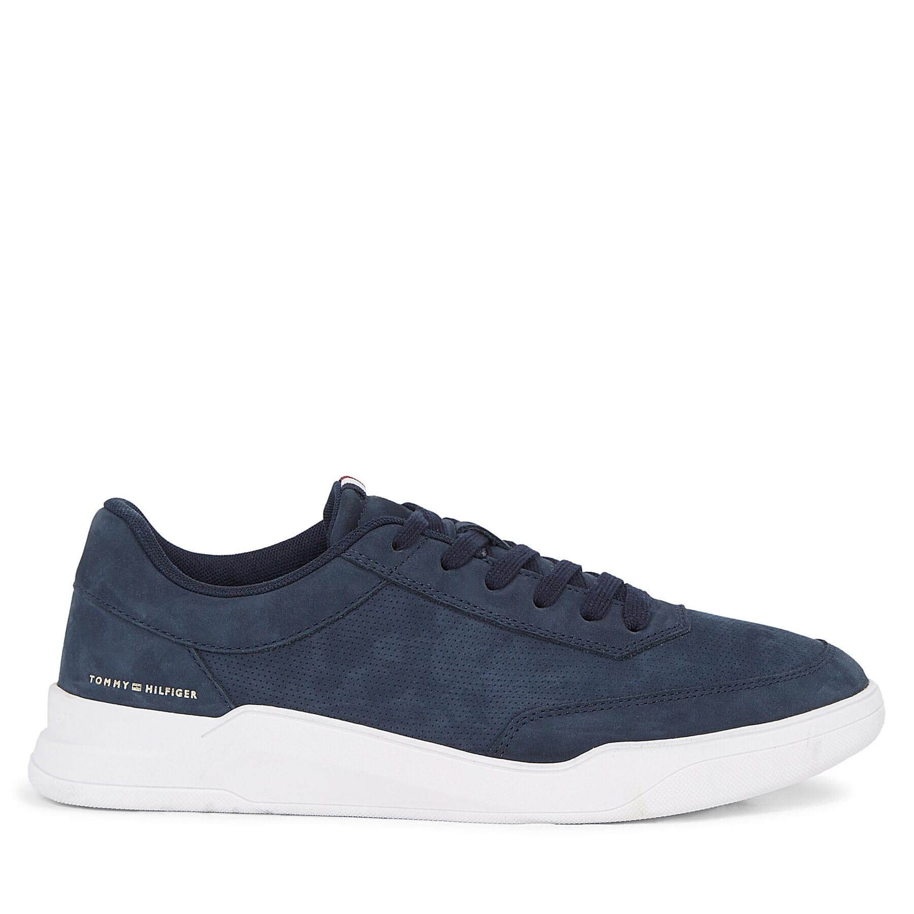 Tommy Hilfiger Sneakersy Elevated Cupsole Nubuck FM0FM04933 Modrá - Pepit.sk