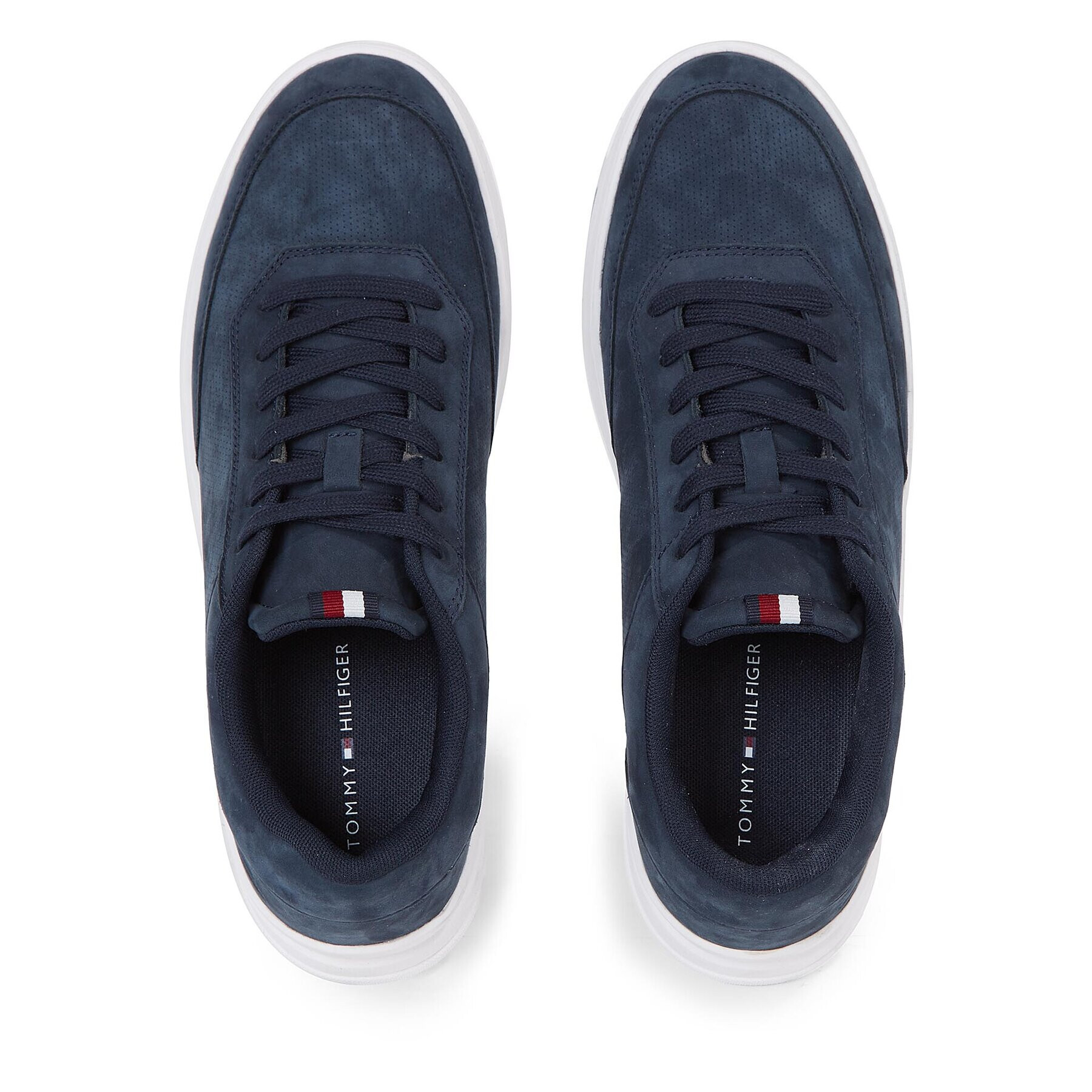 Tommy Hilfiger Sneakersy Elevated Cupsole Nubuck FM0FM04933 Modrá - Pepit.sk