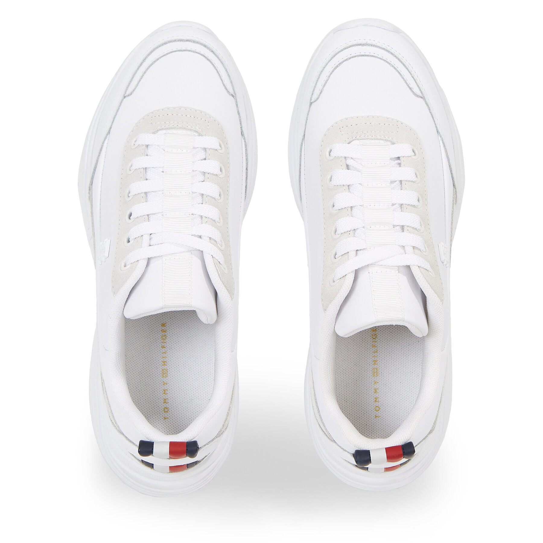 Tommy Hilfiger Sneakersy Elevated Global Stripes Runner FW0FW07607 Biela - Pepit.sk