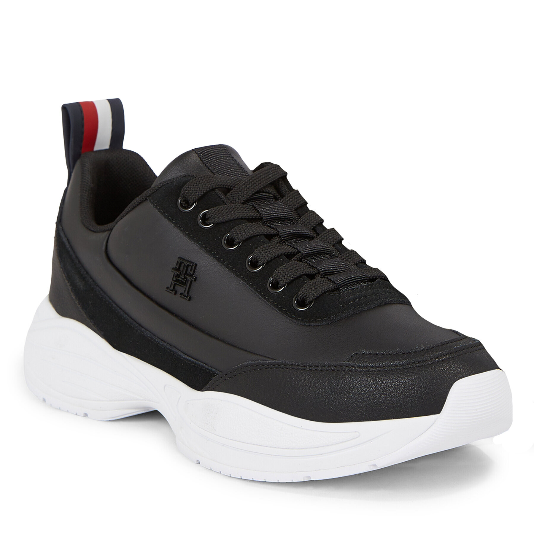 Tommy Hilfiger Sneakersy Elevated Global Stripes Runner FW0FW07607 Čierna - Pepit.sk