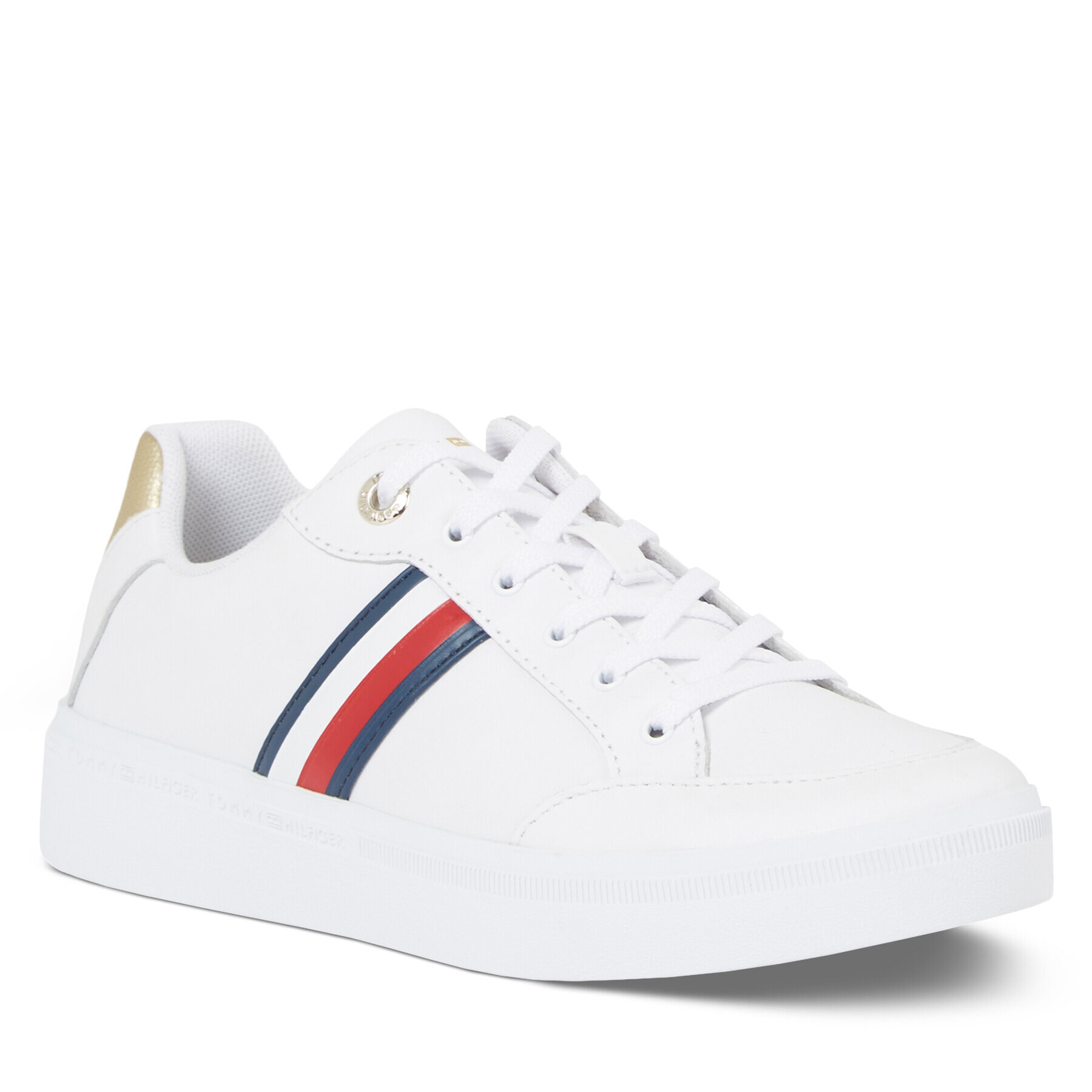 Tommy Hilfiger Sneakersy Elevated Global Stripes Sneaker FW0FW07446 Biela - Pepit.sk