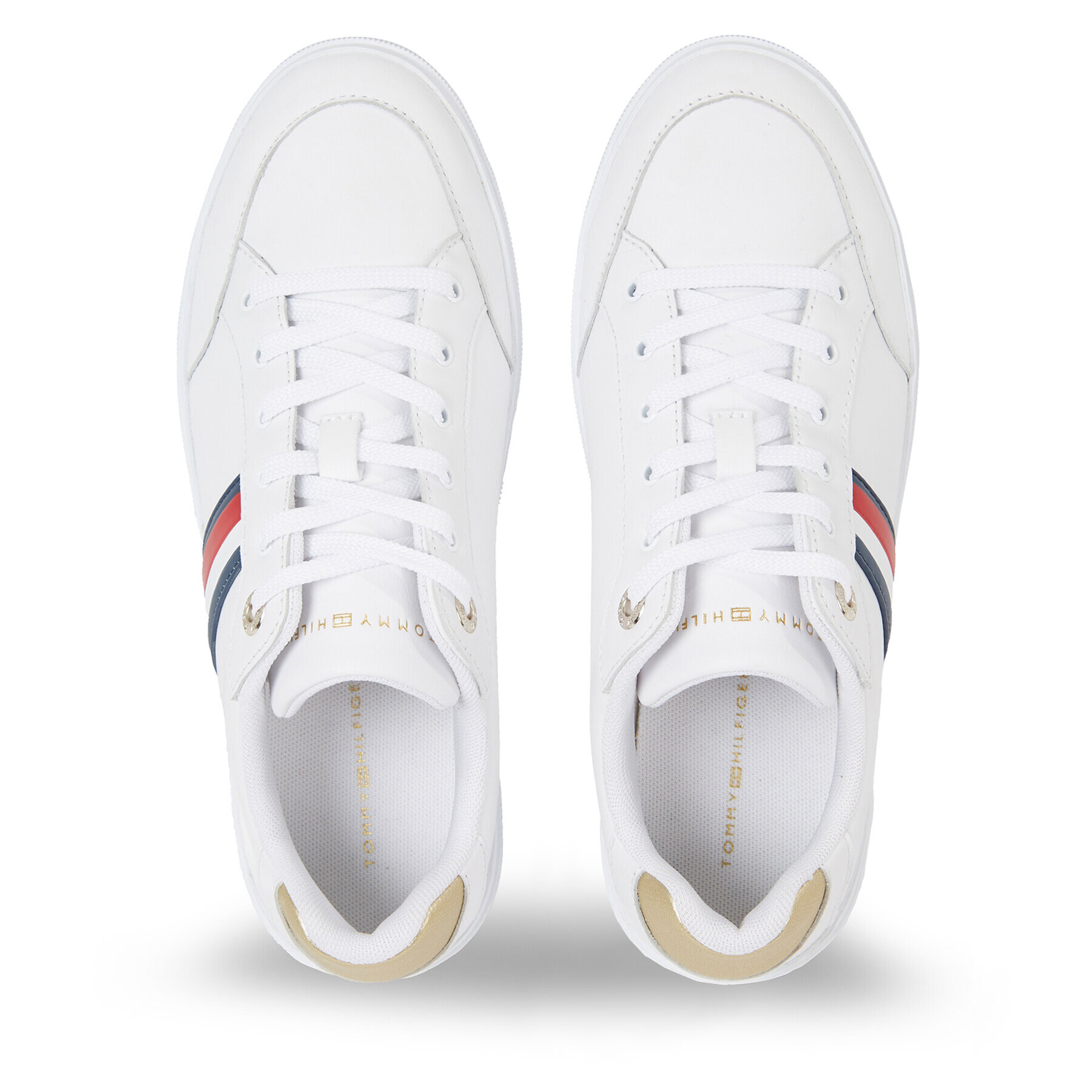 Tommy Hilfiger Sneakersy Elevated Global Stripes Sneaker FW0FW07446 Biela - Pepit.sk