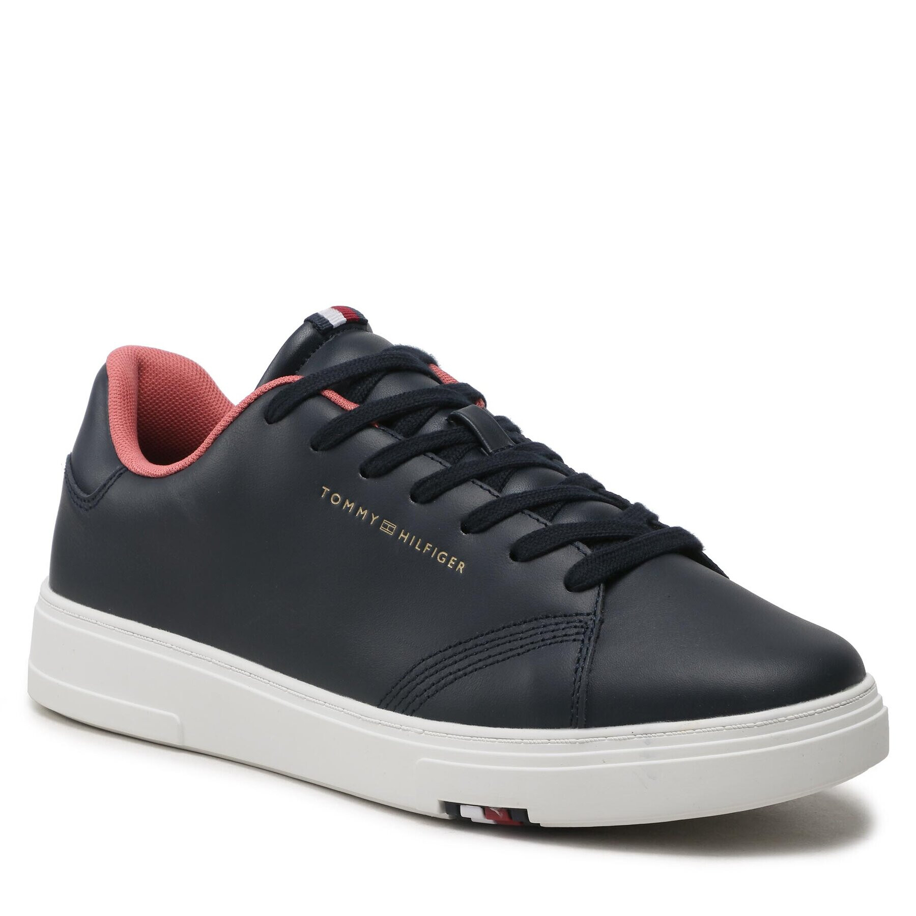 Tommy Hilfiger Sneakersy Elevated Rbw Cupsole Leather FM0FM04487 Tmavomodrá - Pepit.sk