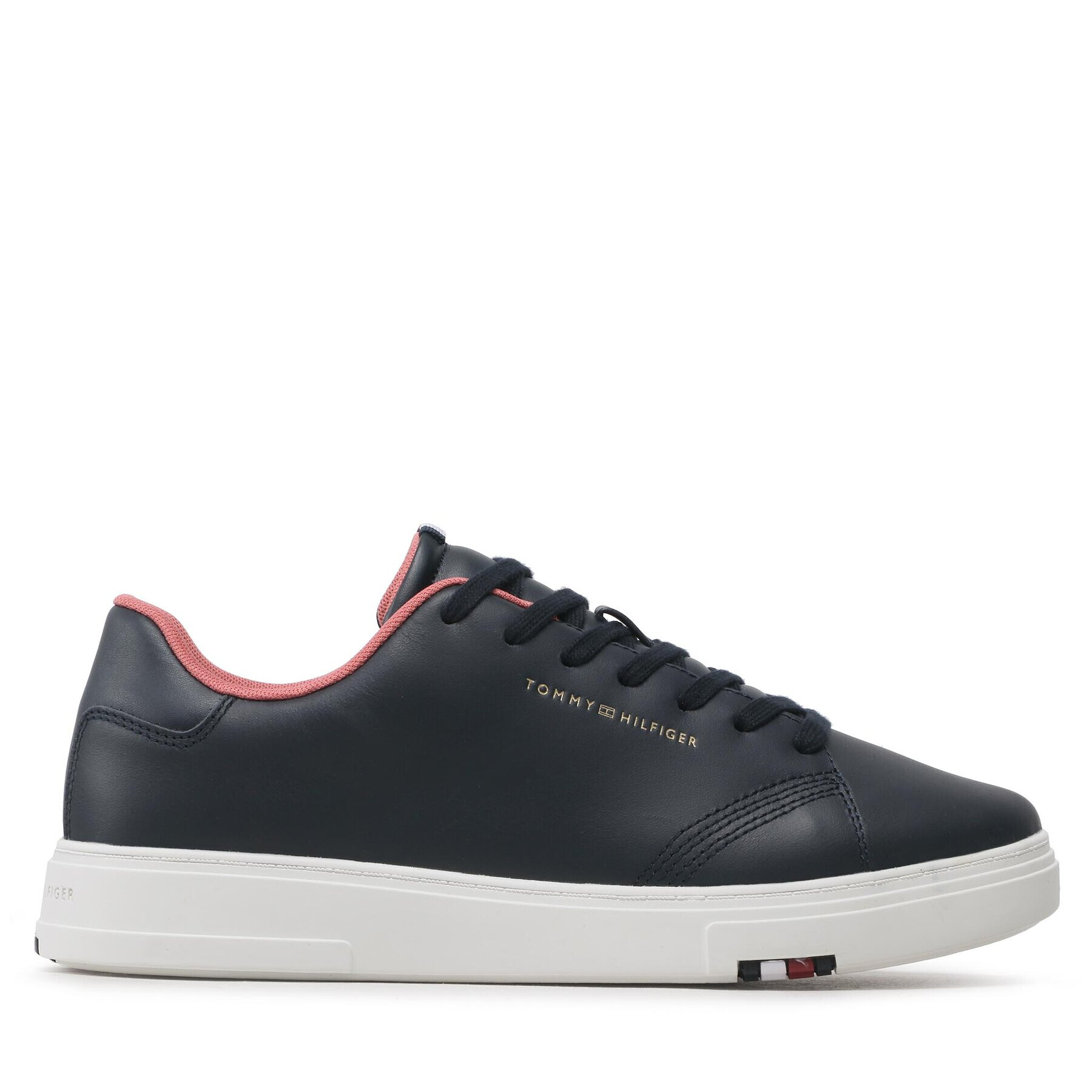 Tommy Hilfiger Sneakersy Elevated Rbw Cupsole Leather FM0FM04487 Tmavomodrá - Pepit.sk