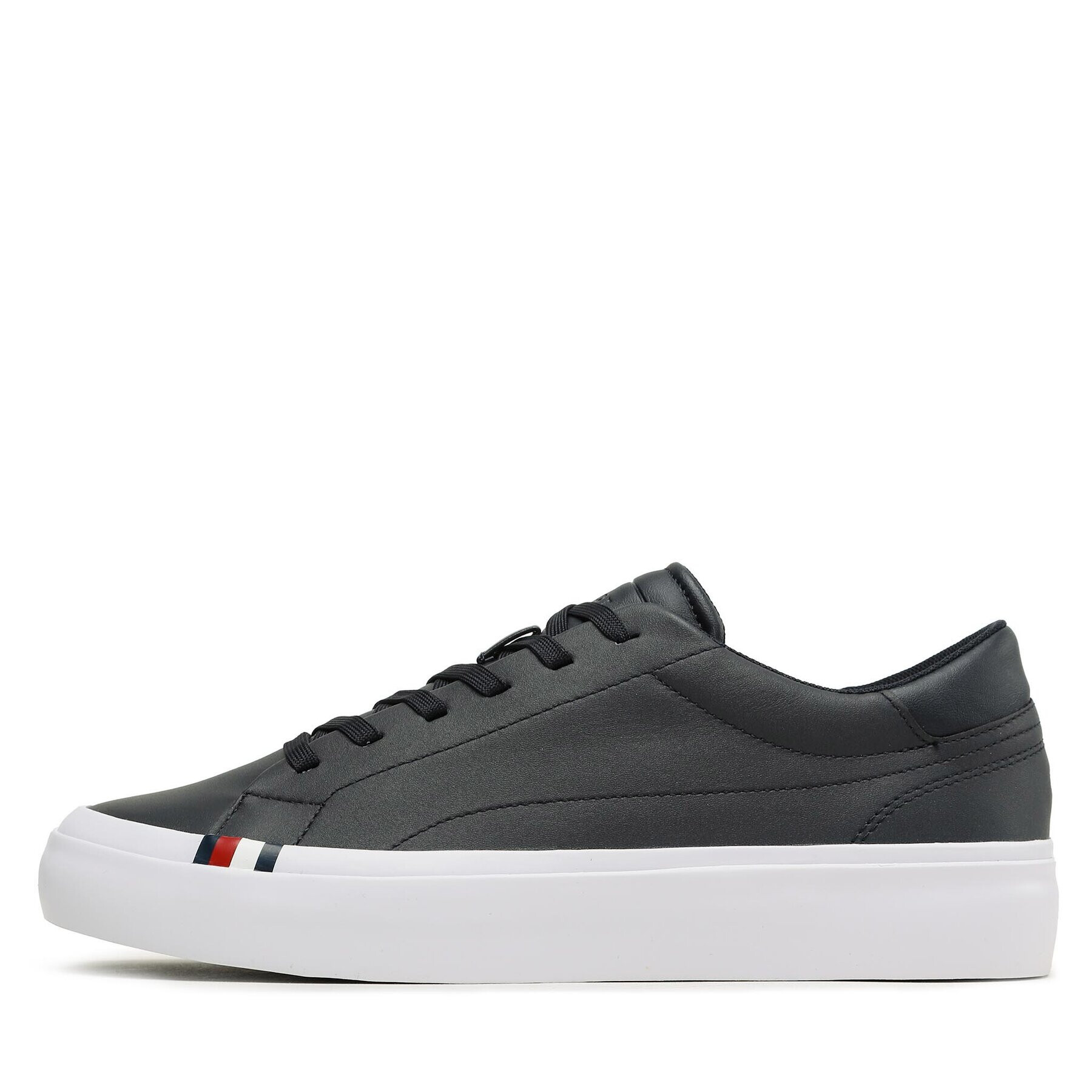 Tommy Hilfiger Sneakersy Elevated Vulc Leather Low FM0FM04418 Tmavomodrá - Pepit.sk