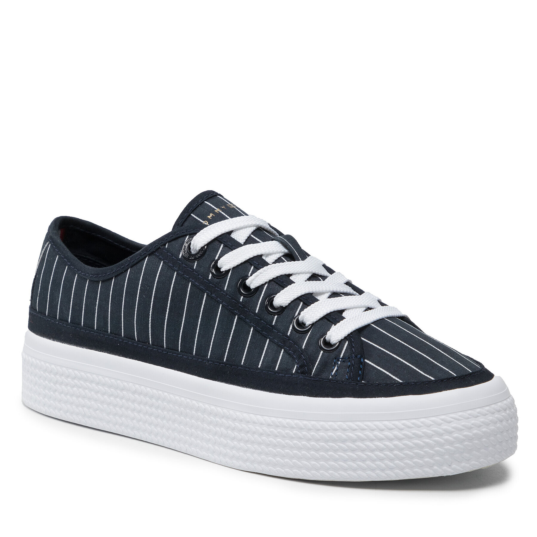 Tommy Hilfiger Sneakersy Essential Stripe Sneaker FW0FW06530 Tmavomodrá - Pepit.sk