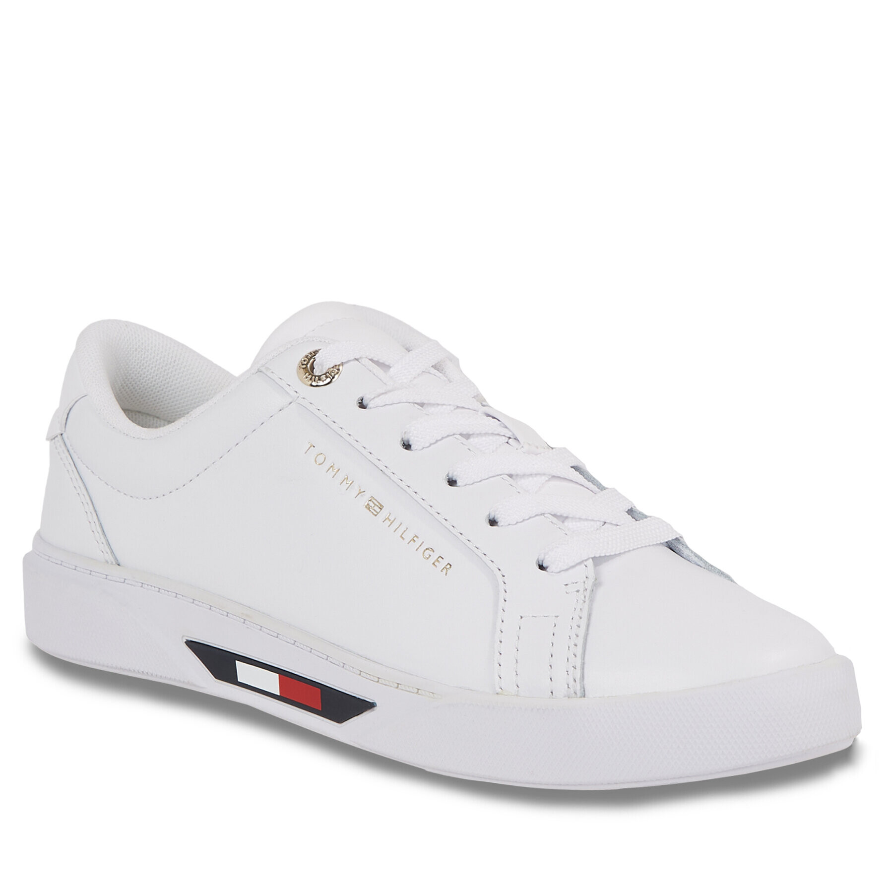 Tommy Hilfiger Sneakersy Global Stripes Court Sneaker FW0FW07559 Biela - Pepit.sk