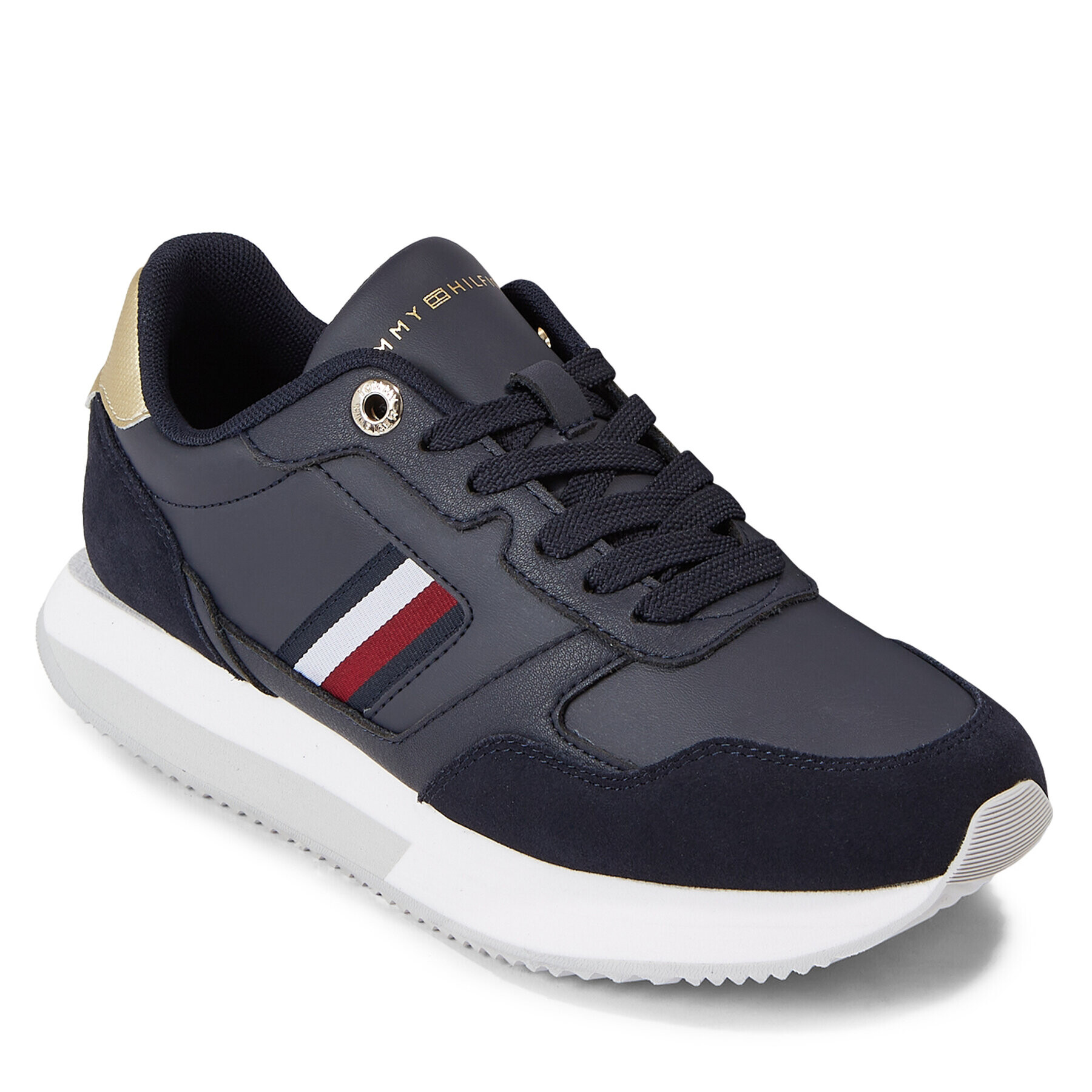 Tommy Hilfiger Sneakersy Global Stripes Lifestyle Runner FW0FW07584 Modrá - Pepit.sk