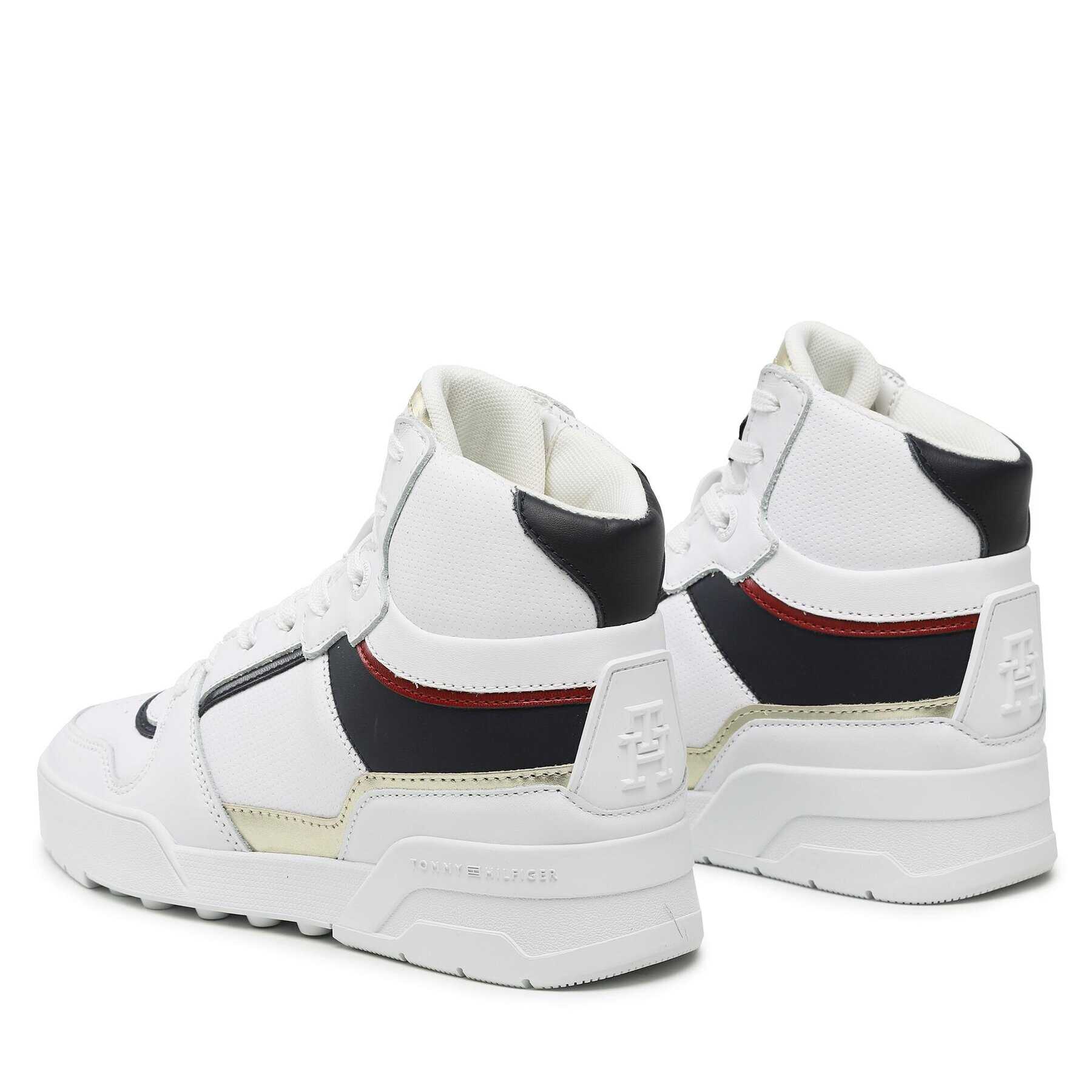 Tommy Hilfiger Sneakersy High Th Basket Sneaker FW0FW07023 Biela - Pepit.sk