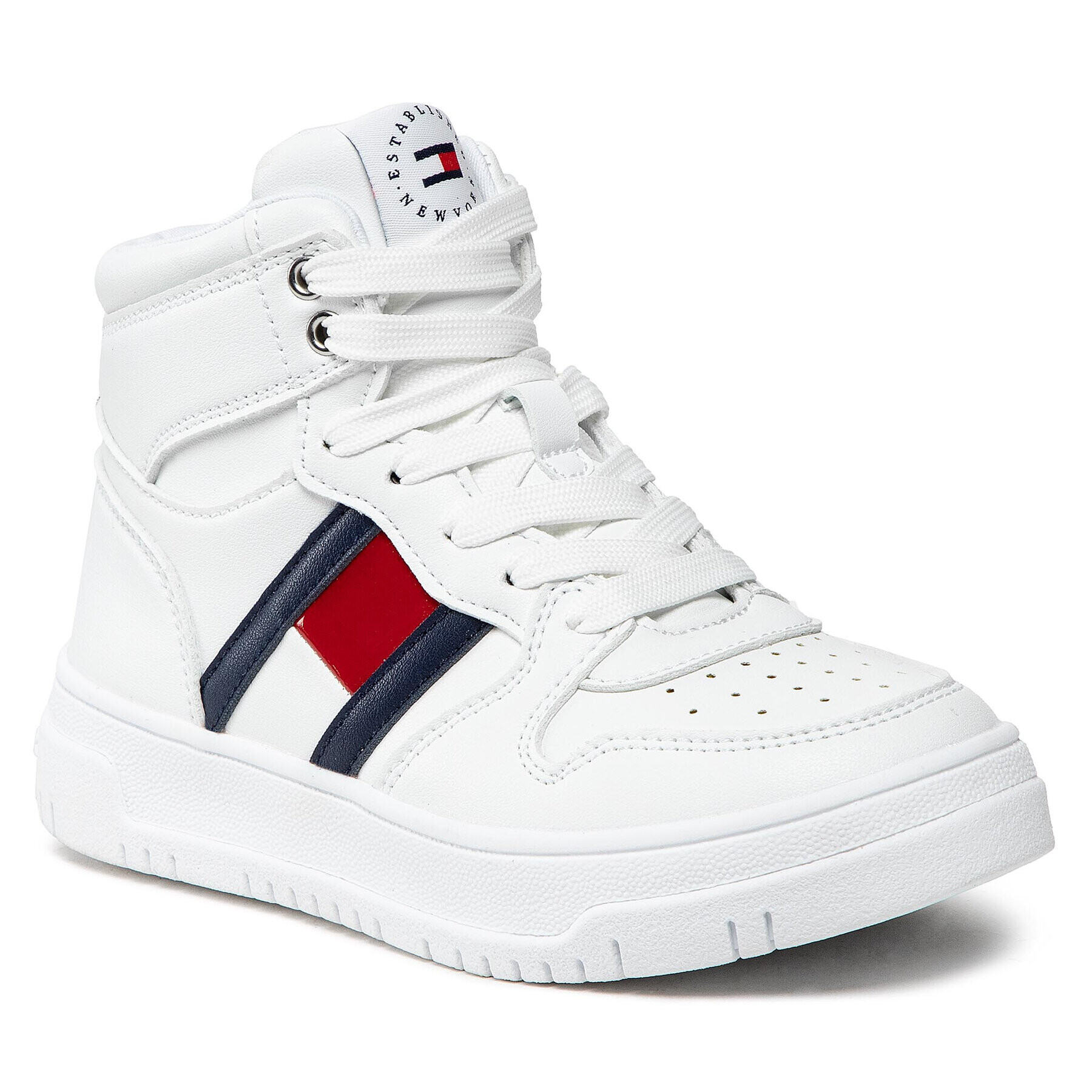 Tommy Hilfiger Sneakersy High Top Lace-Up Sneaker T3A9-32345-1351 M Biela - Pepit.sk