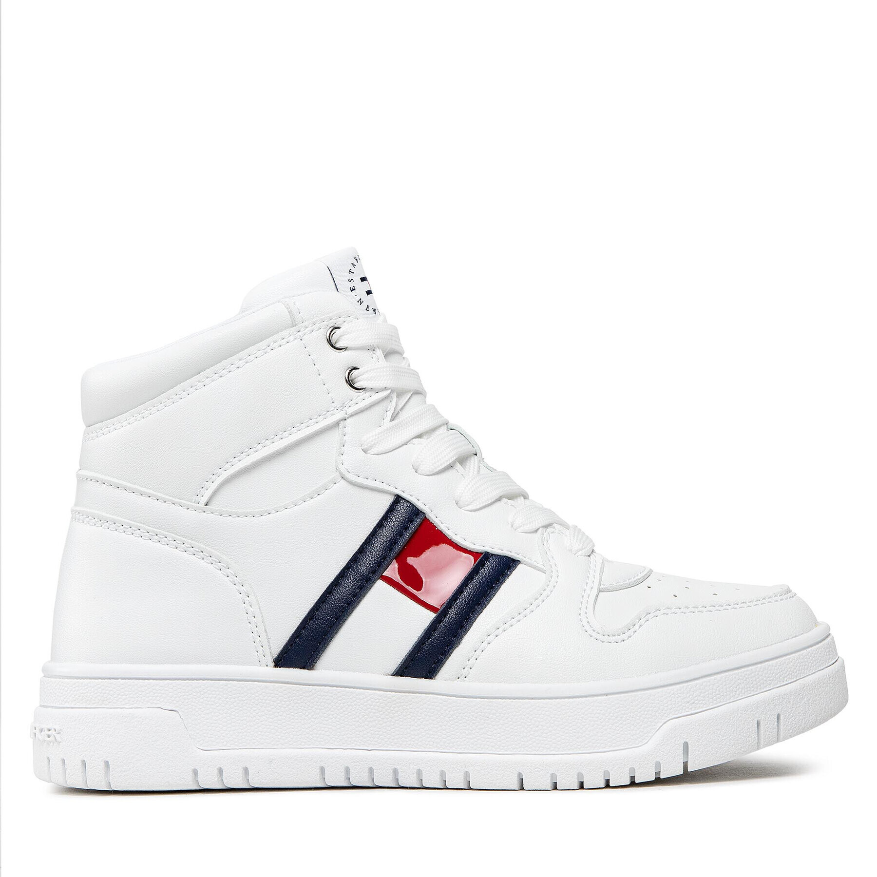 Tommy Hilfiger Sneakersy High Top Lace-Up Sneaker T3A9-32345-1351 M Biela - Pepit.sk