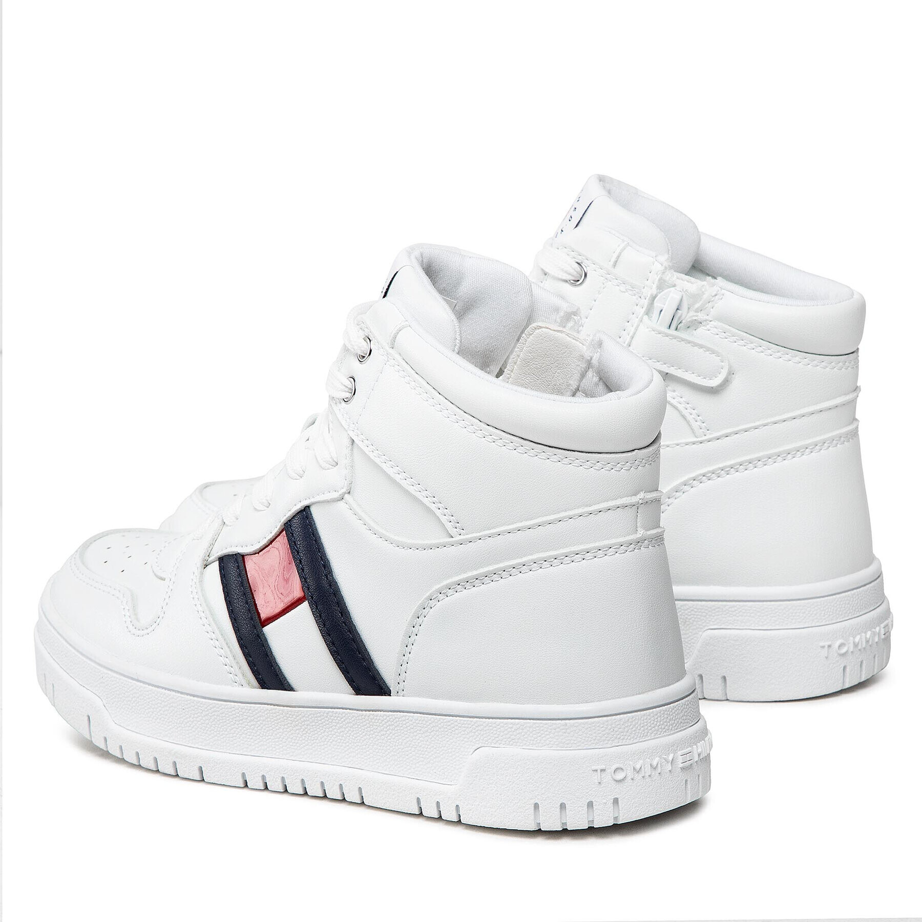 Tommy Hilfiger Sneakersy High Top Lace-Up Sneaker T3A9-32345-1351 M Biela - Pepit.sk