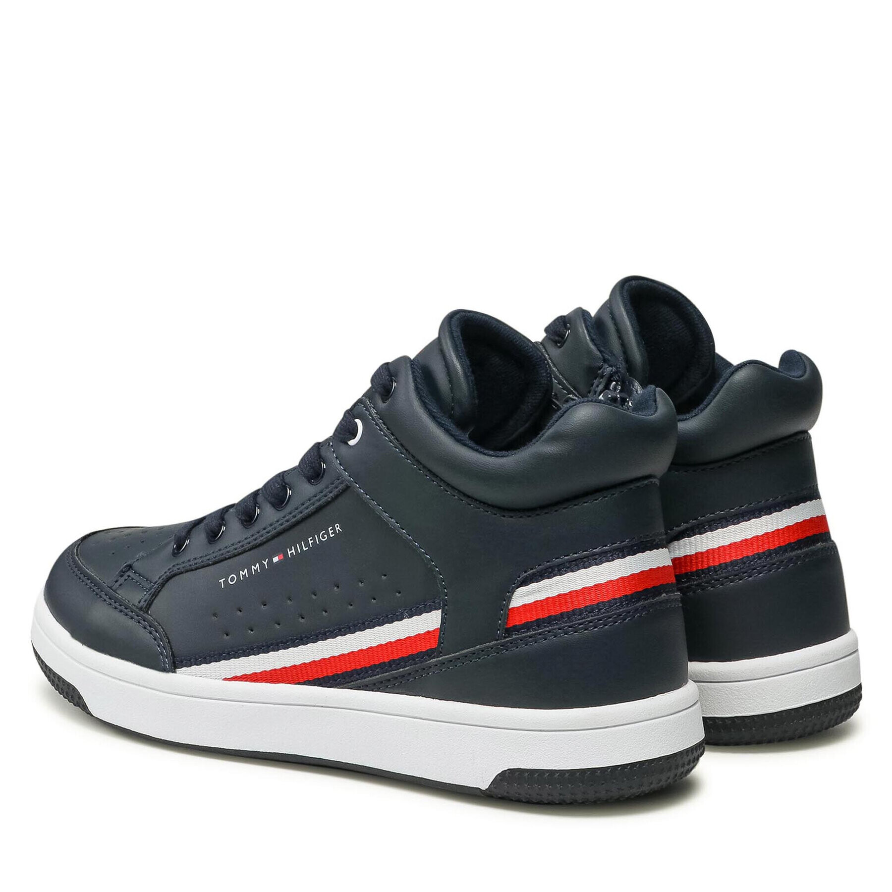 Tommy Hilfiger Sneakersy High Top Lace-Up T3B4-32051-0621 S Tmavomodrá - Pepit.sk