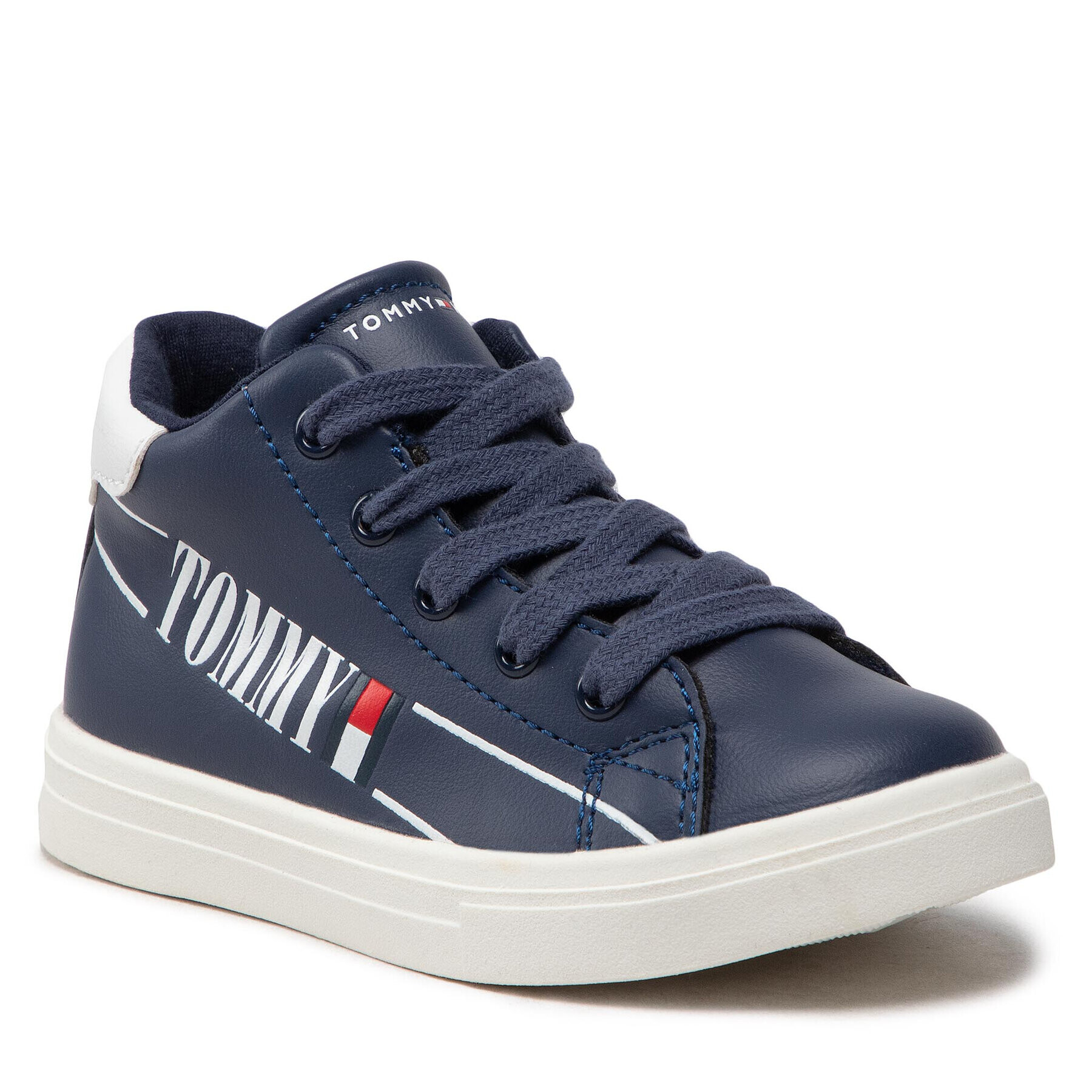 Tommy Hilfiger Sneakersy Higt Top Lace-Up Sneaker T1B9-32459-1431 Tmavomodrá - Pepit.sk