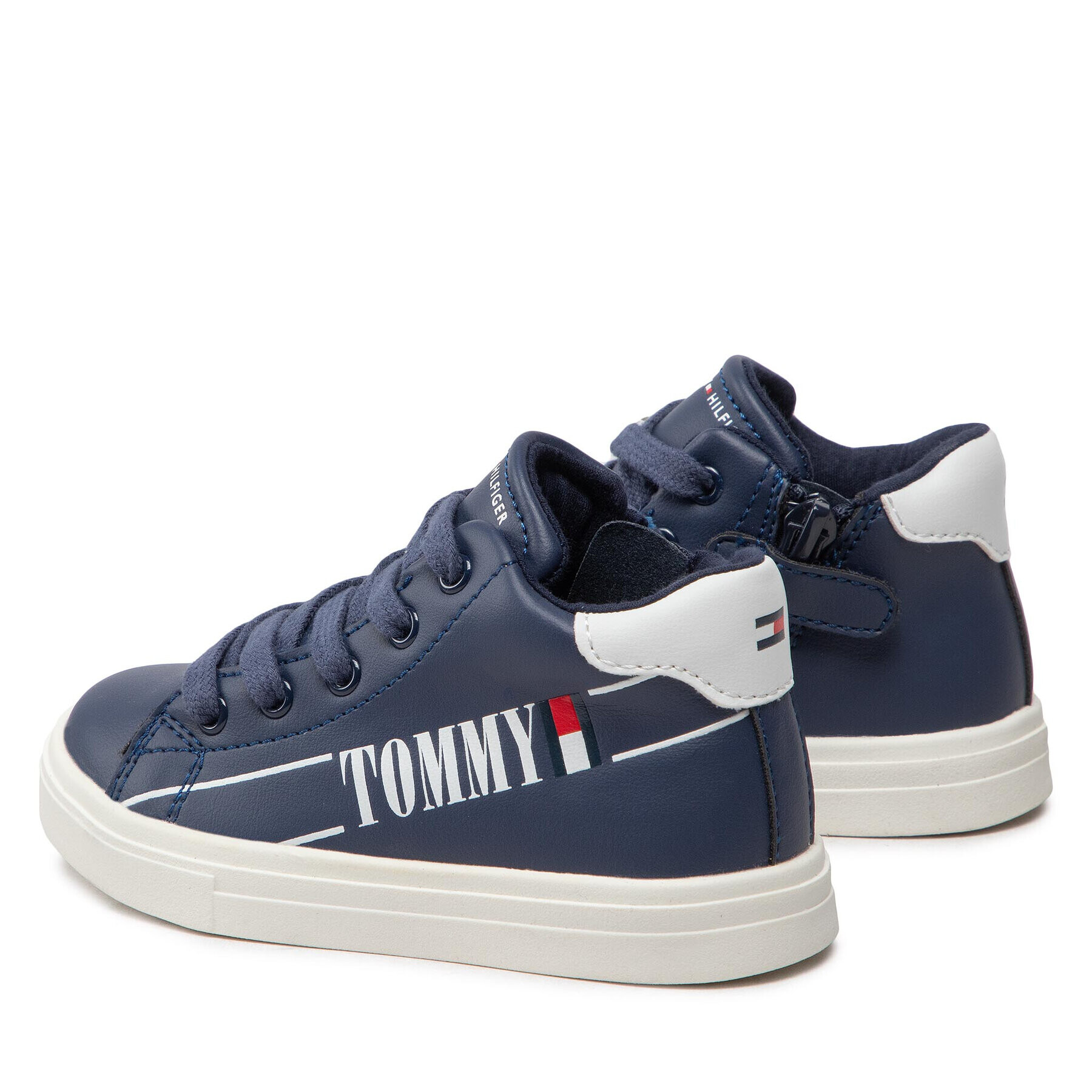 Tommy Hilfiger Sneakersy Higt Top Lace-Up Sneaker T1B9-32459-1431 Tmavomodrá - Pepit.sk