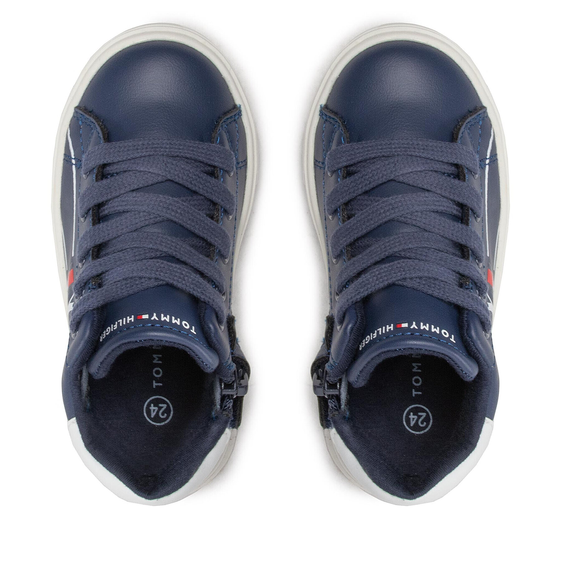 Tommy Hilfiger Sneakersy Higt Top Lace-Up Sneaker T1B9-32459-1431 Tmavomodrá - Pepit.sk