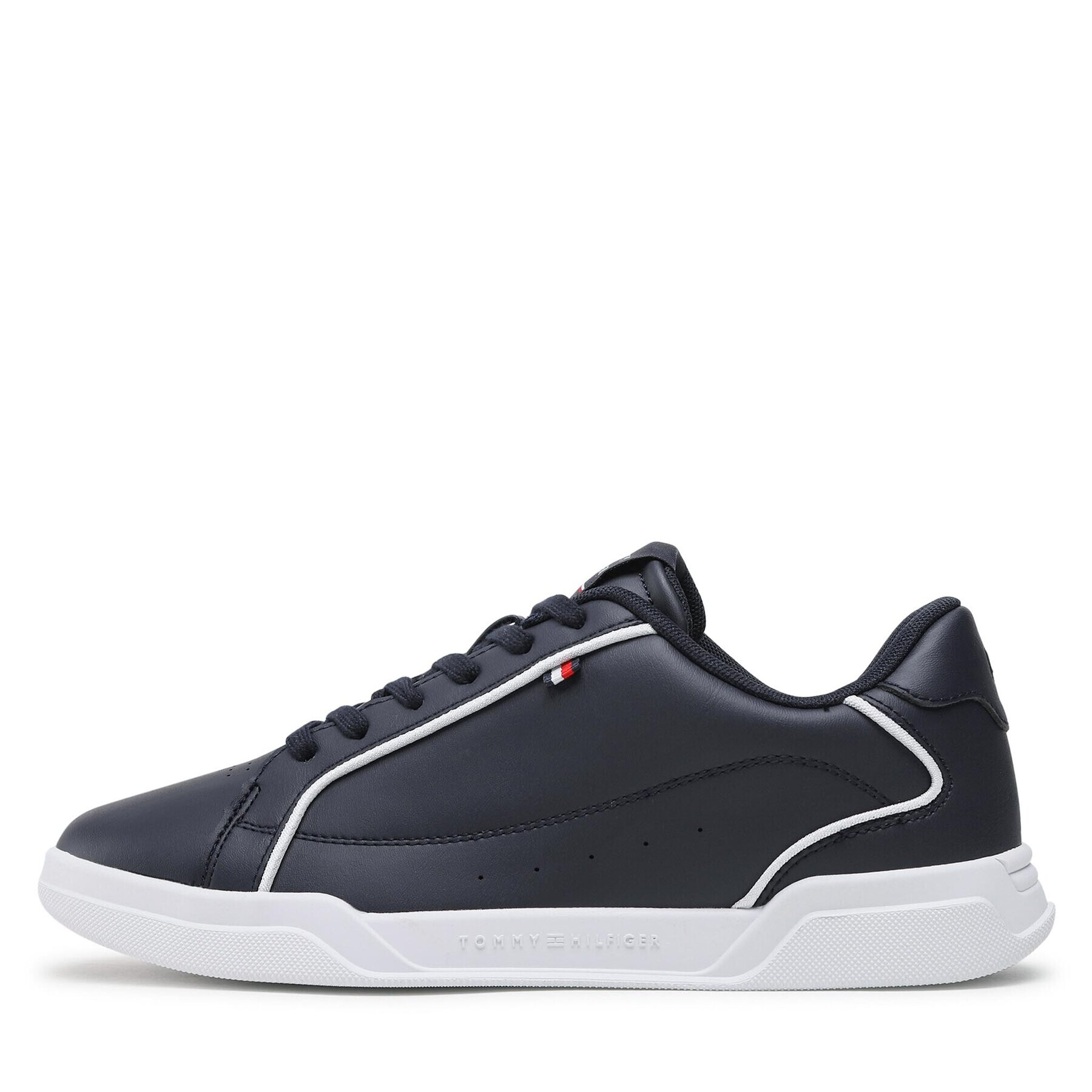 Tommy Hilfiger Sneakersy Lo Cup Leather FM0FM04429 Tmavomodrá - Pepit.sk