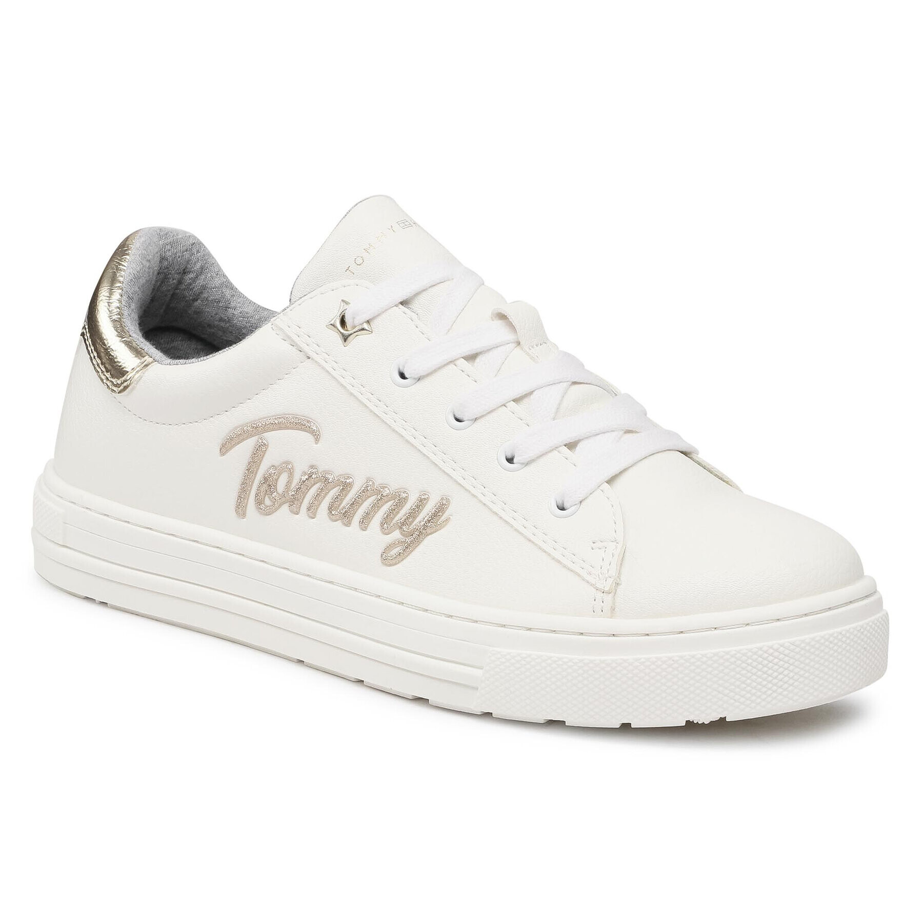 Tommy Hilfiger Sneakersy Low Cut Lace-Up Sneaker T3A4-31024-1190 S Biela - Pepit.sk