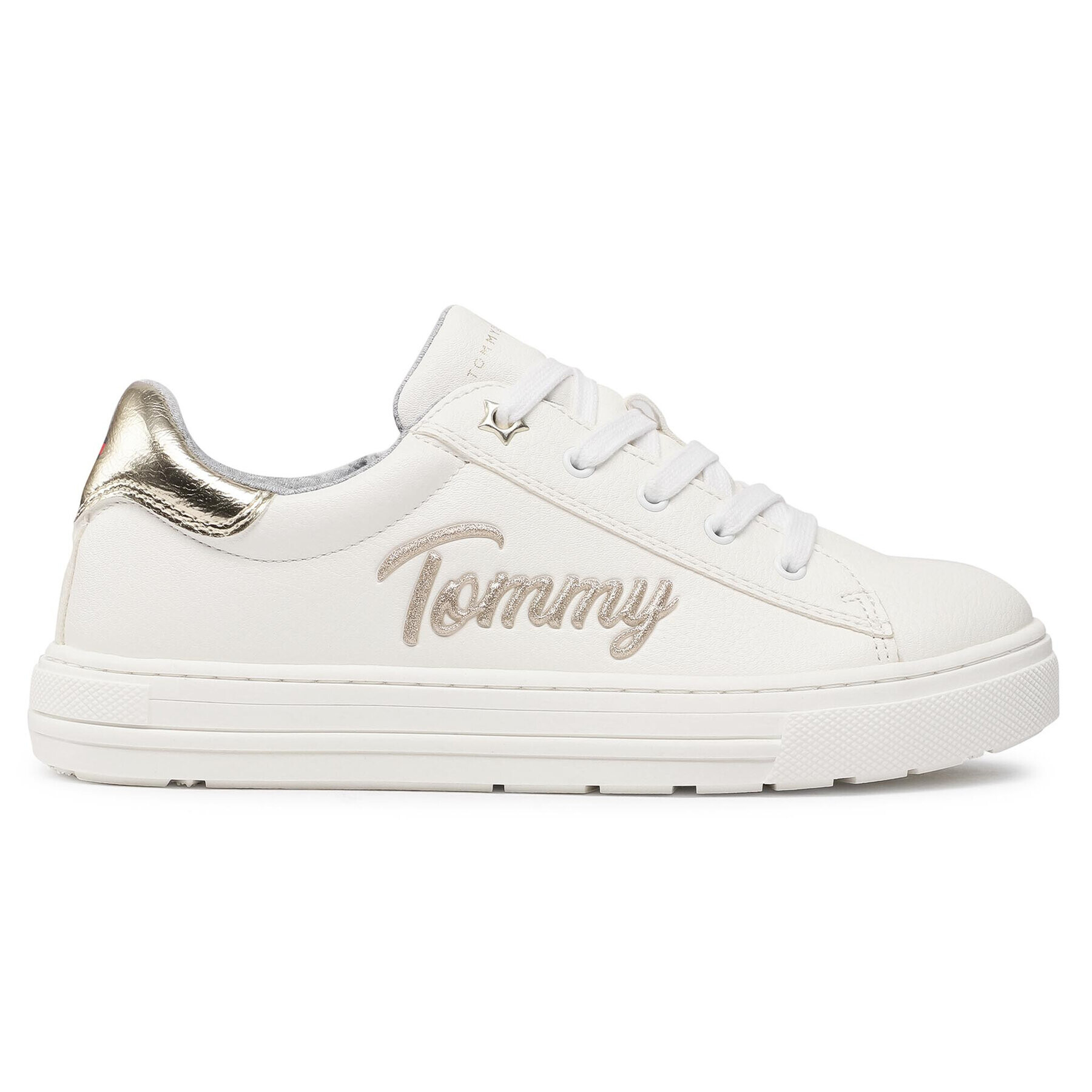 Tommy Hilfiger Sneakersy Low Cut Lace-Up Sneaker T3A4-31024-1190 S Biela - Pepit.sk