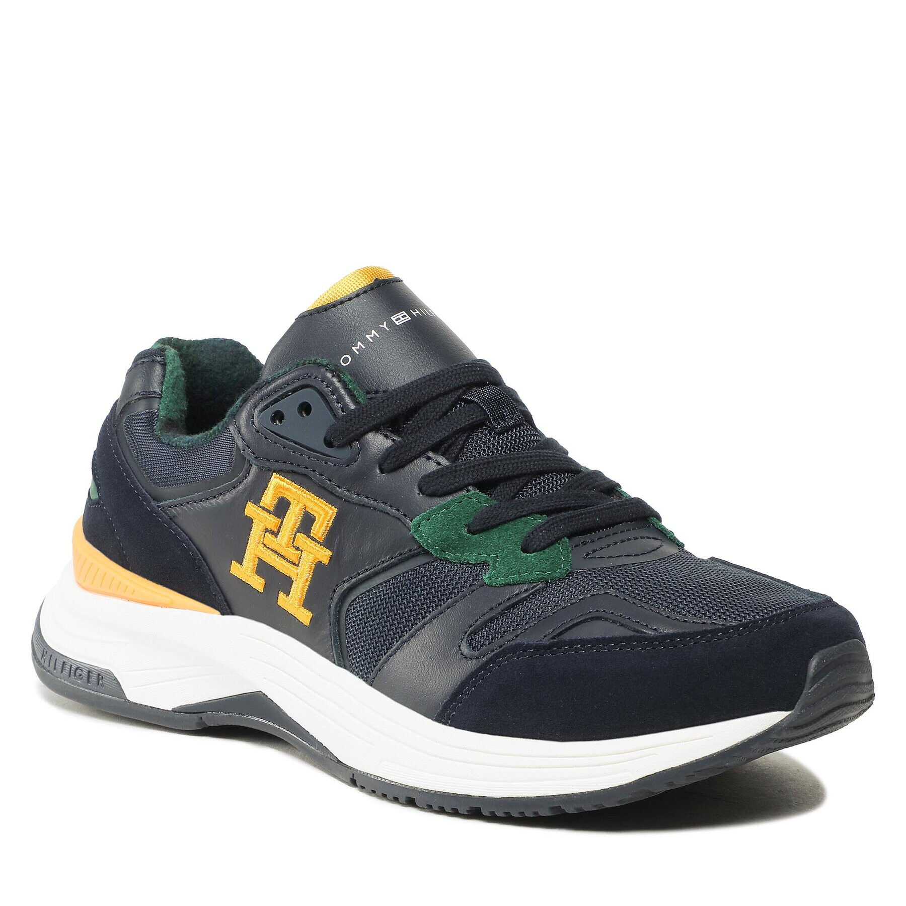 Tommy Hilfiger Sneakersy Modern Prep Mix Wl Blackwatch FM0FM04415 Tmavomodrá - Pepit.sk